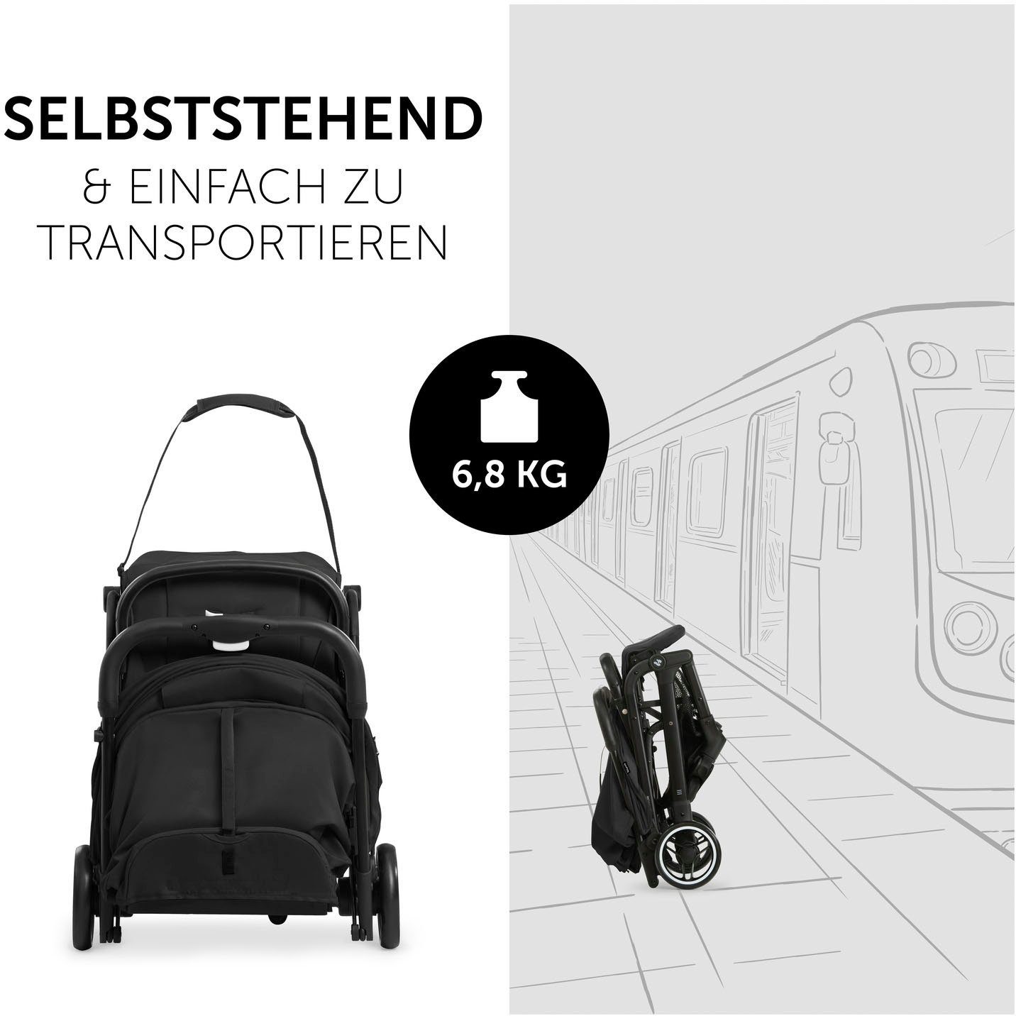 N Travel Hauck black Care, Kinder-Buggy