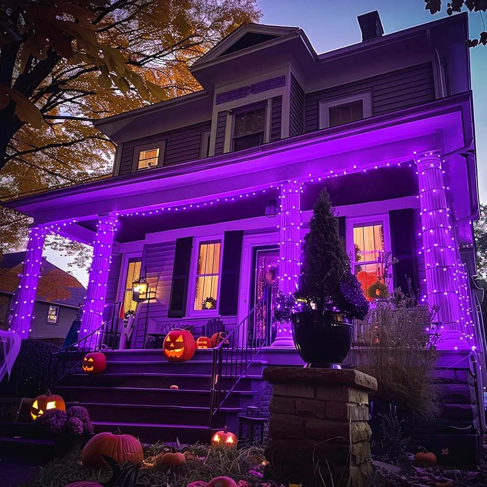 MUPOO LED-Lichterkette Halloween Lichterkette 5/10m,Weihnachtsdeko,Timer, B günstig online kaufen