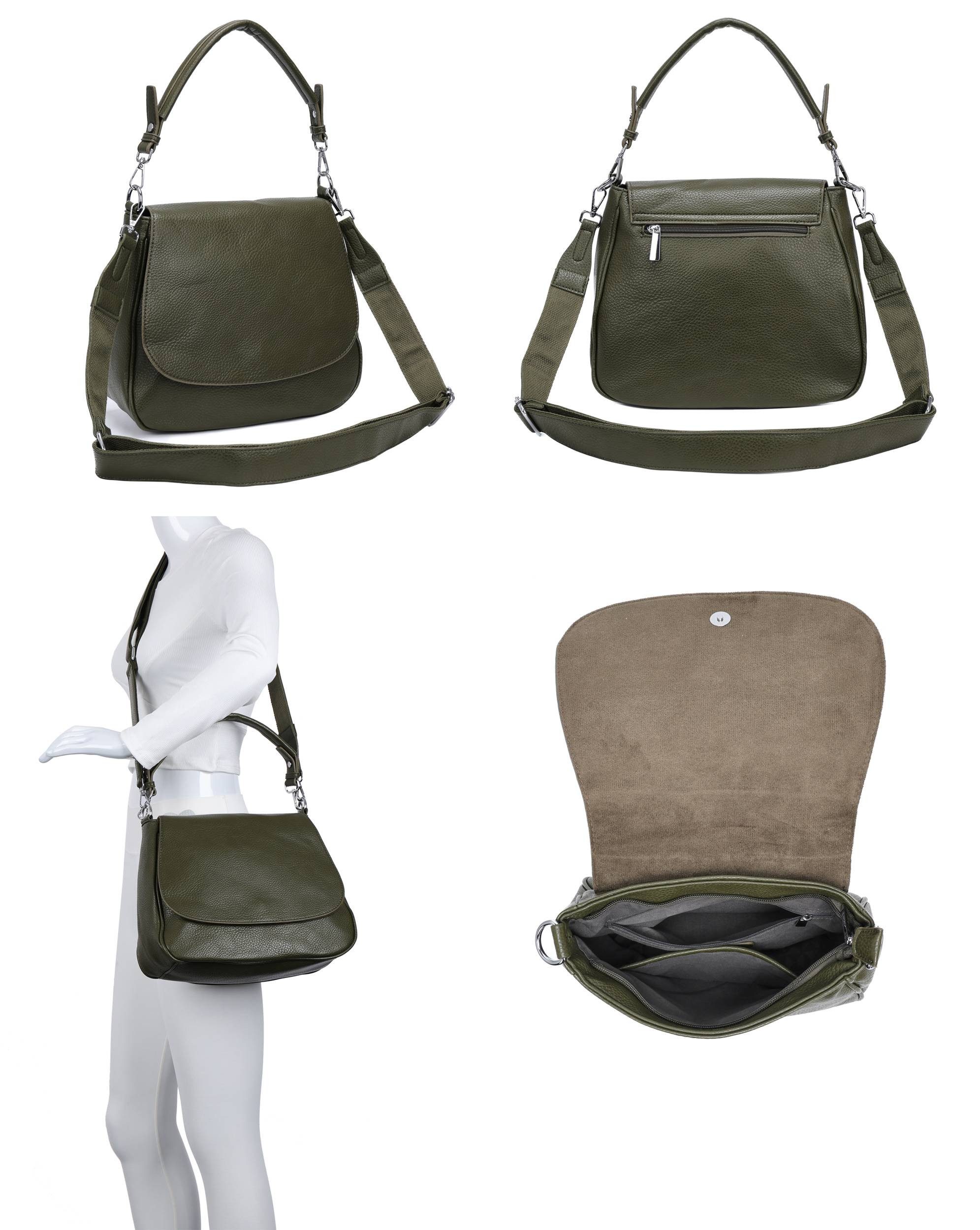 ITALYSHOP24 Schultertasche DAMEN TASCHE SHOPPER Umhängetasche günstig online kaufen