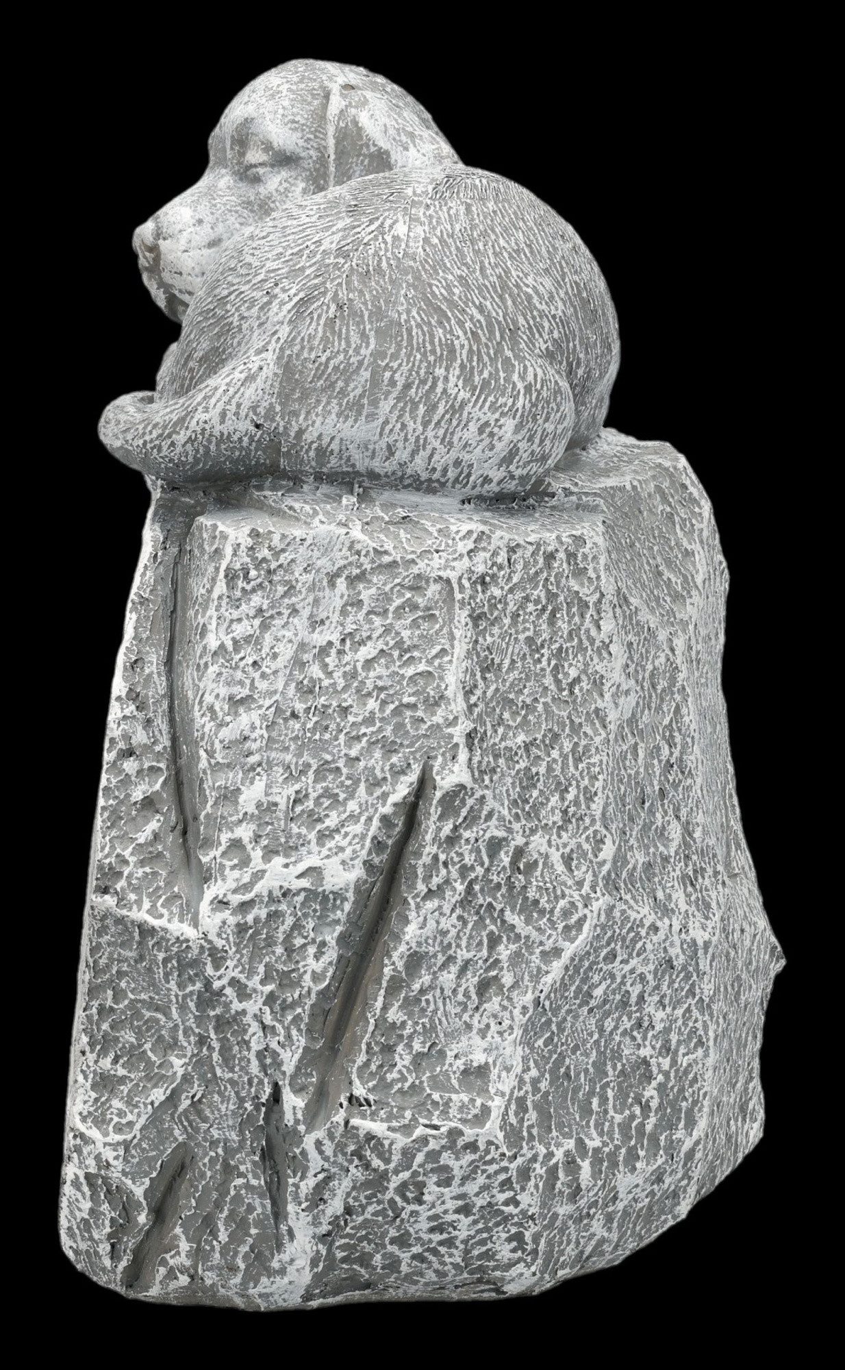 Figuren Shop GmbH Dekoobjekt Tiergrab Deko – Hund Statue Gedenkstein Trauerfigur Garten 15 cm – Bild 4 von 5