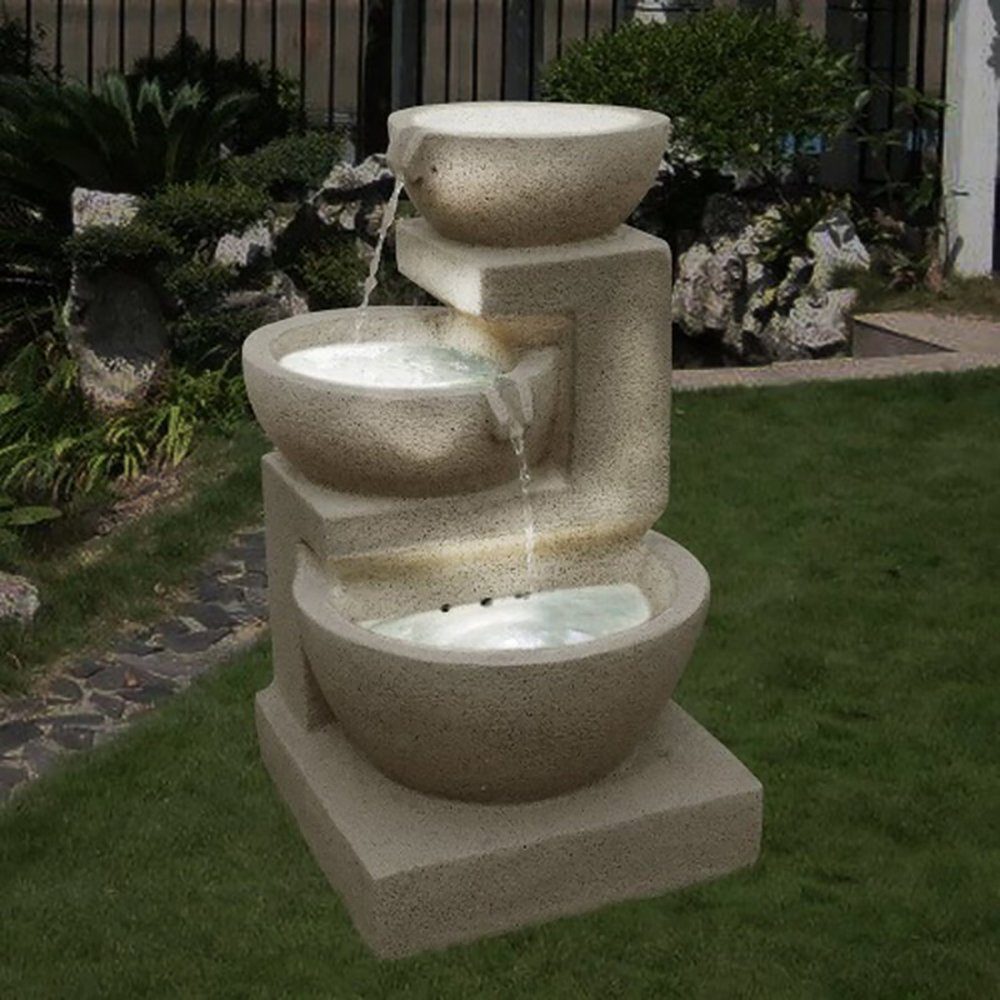 BxT: cm Gartenbrunnen Solarbrunnen 34,00x34,00 Wehmann Wasserbecken cm 34,00 Eden, Breite,