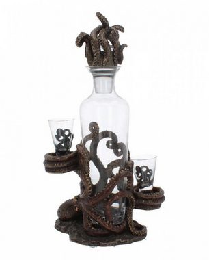 Horror-Shop Dekofigur Tentacle Temptation Octopus Flaschen & Schnapsglas