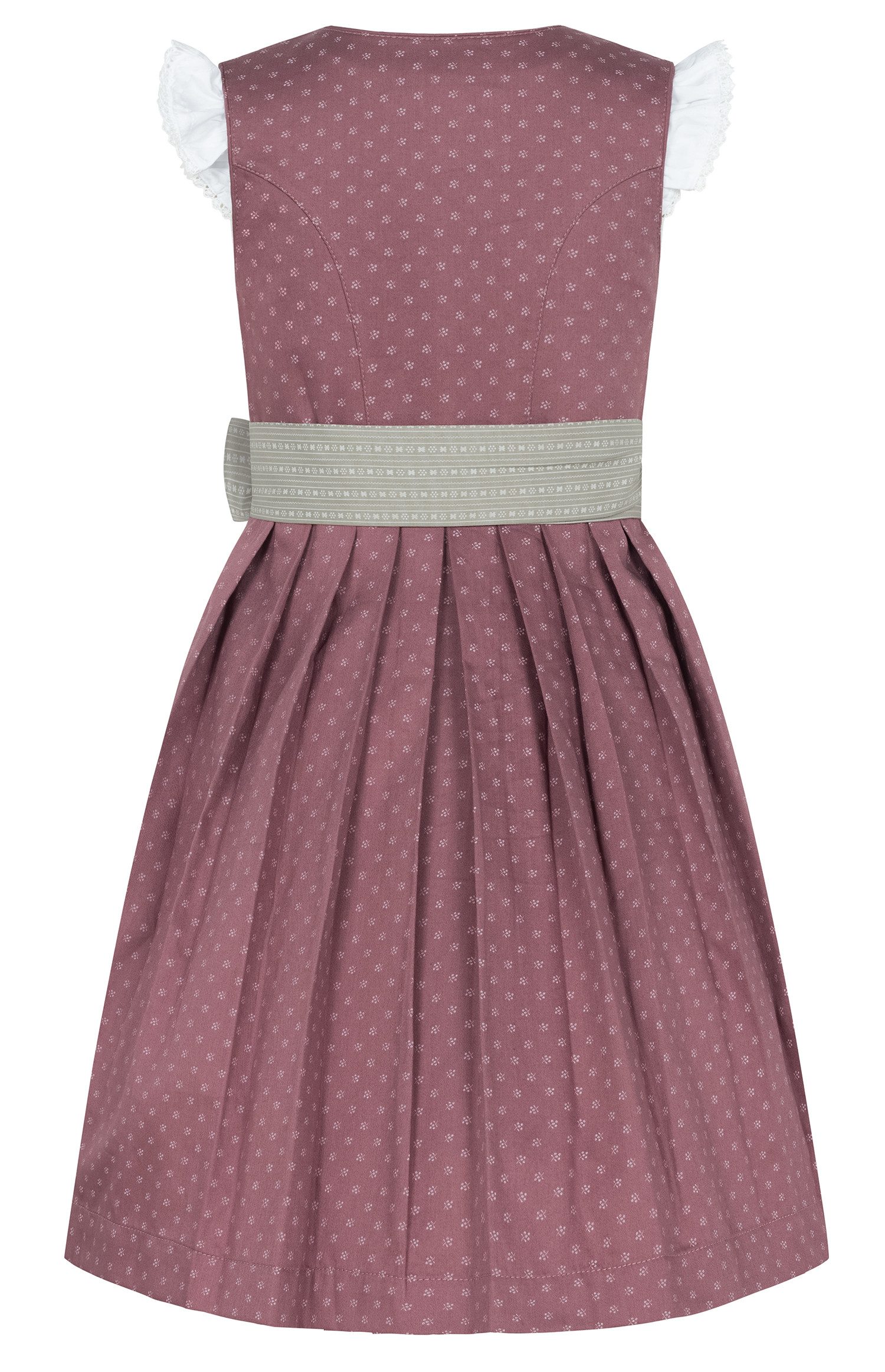 Nübler Dirndl Kinderdirndl Fabia in Altrosa-Stein von Nübler - Rocklänge knielang