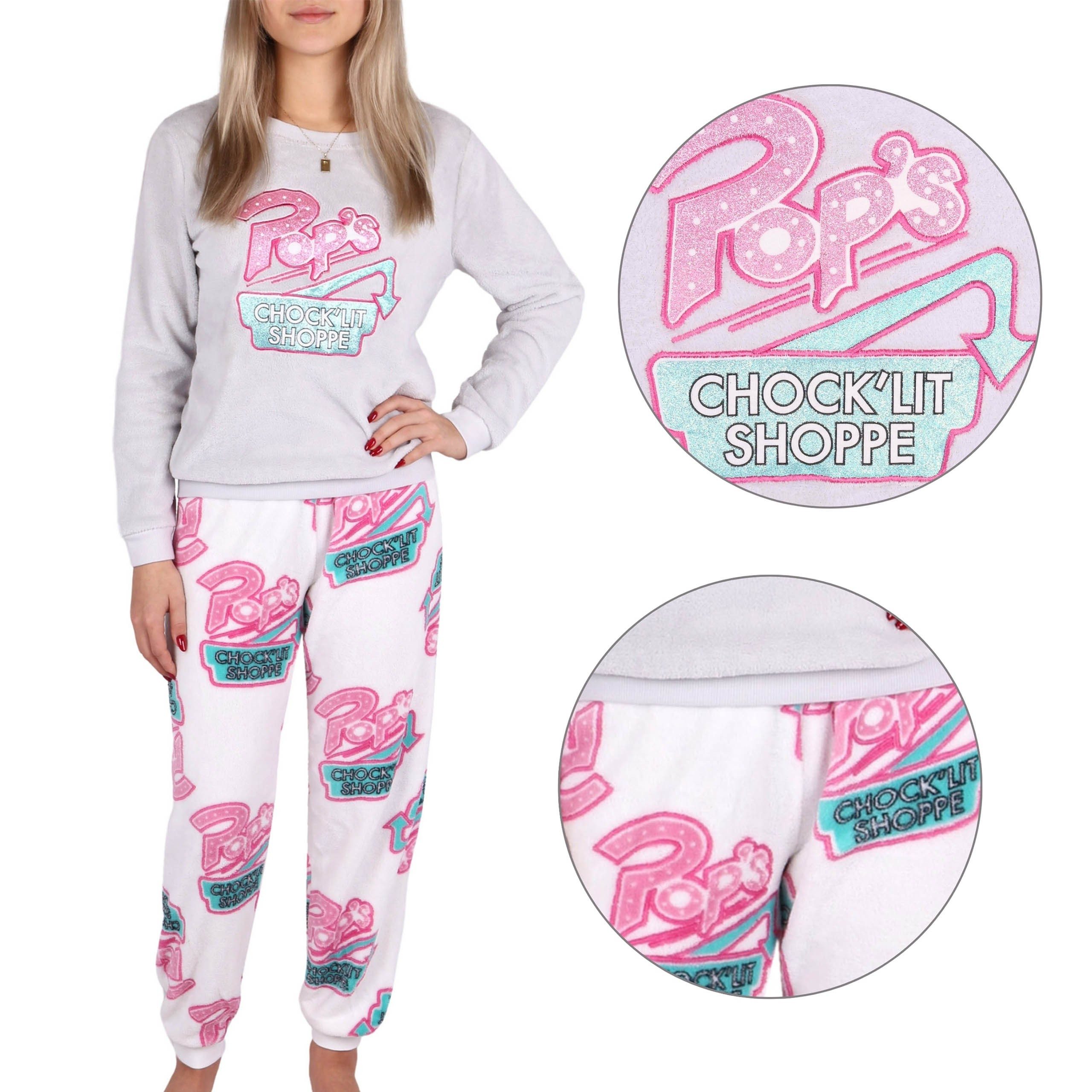 Sarcia.eu Pyjama RIVERDALE Damen Schlafanzug, weiß-grau, günstig online kaufen