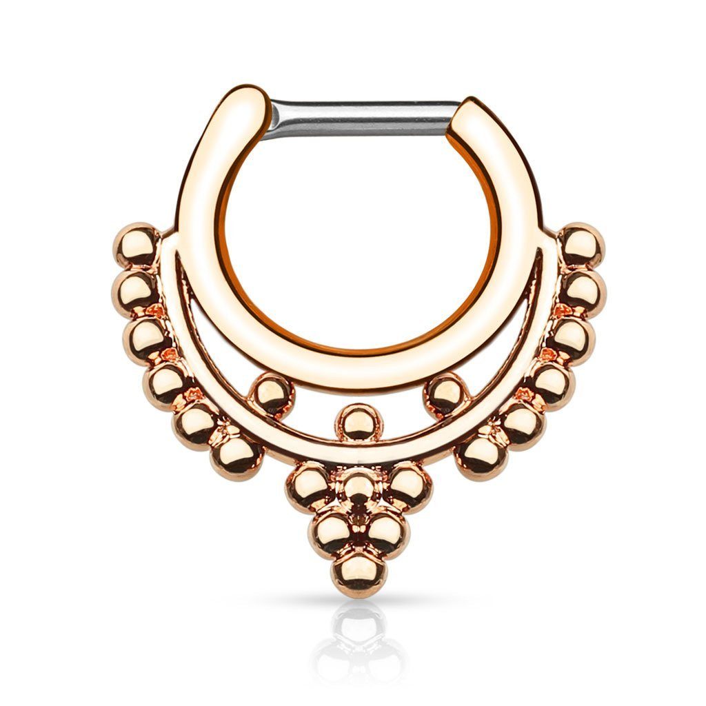 Nasenpiercing Piercing Septum Clicker Ring Tribal Traube