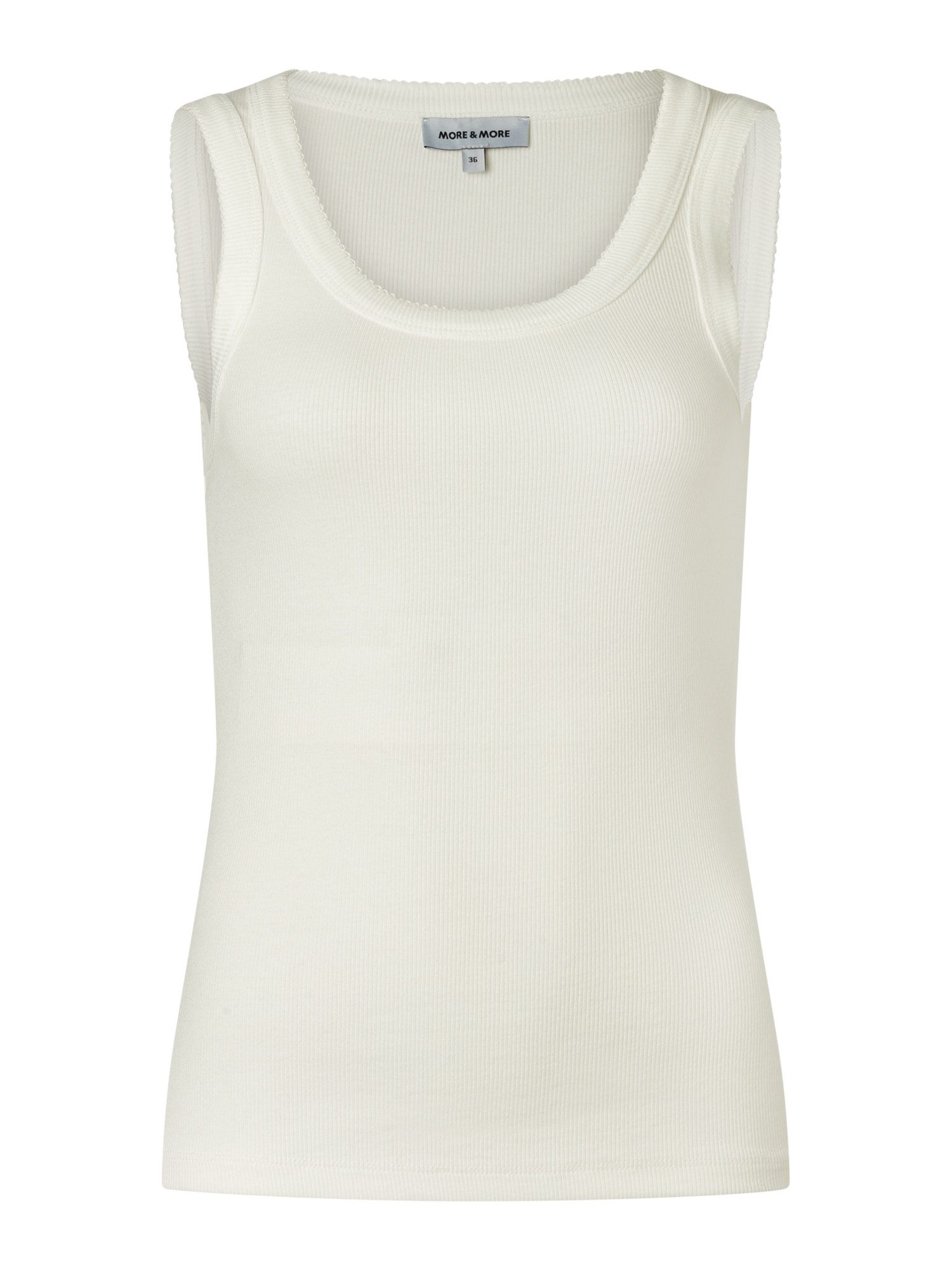 MORE&MORE Shirttop schmales Tank-Top, gerippt günstig online kaufen