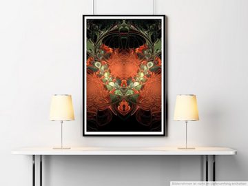 Sinus Art Poster 60x90cm Digitale Grafik Poster Retro Collage mit Waldflair