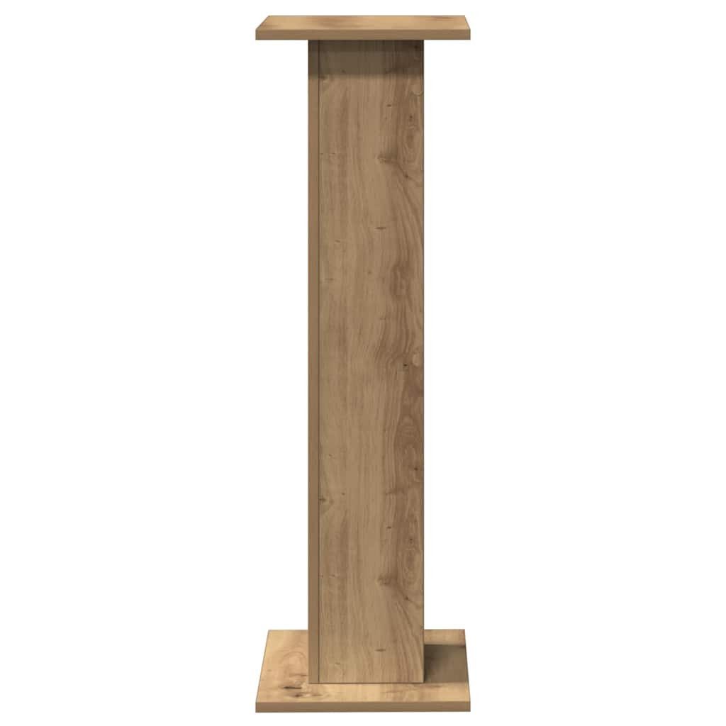 vidaXL Lautsprecherständer Lautsprecherständer 2 Stk. Artisan-Eiche 30x30x95 cm, (2-tlg) – Bild 5 von 5