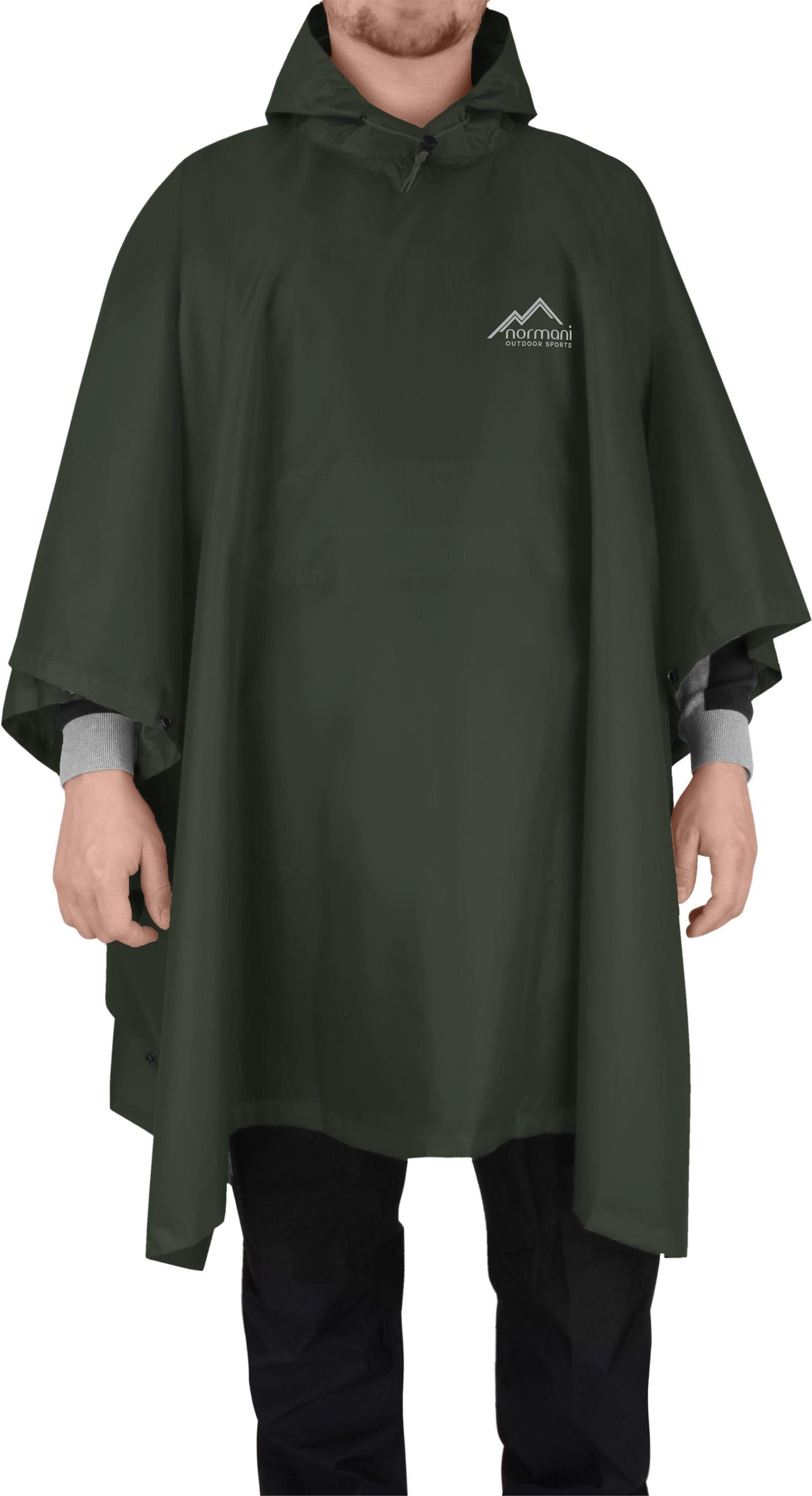 normani Regenponcho Ripstop Regenponcho Derry Wasserdichtes Regencape - Wassersäule: 6.000 mm