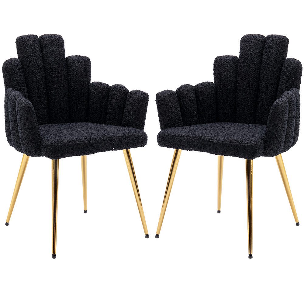 WAHSON OFFICE CHAIRS Esszimmerstuhl 2/4er Set, Samt Polsterstuhl Muschel Se günstig online kaufen