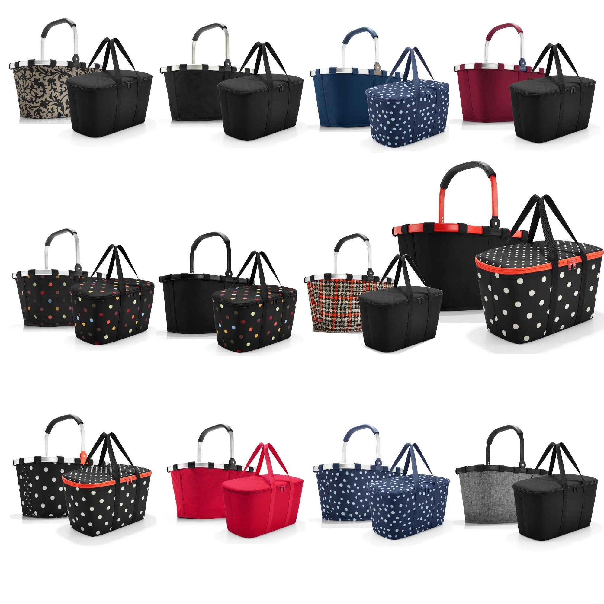 REISENTHEL® Einkaufskorb Set aus carrybag und coolerbag, Einkaufskorb Isotasche Picknick Thermotasche