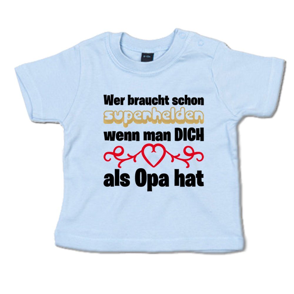 Ggraphics TShirt Wer braucht schon Superhelden, wenn man DICH als Opa