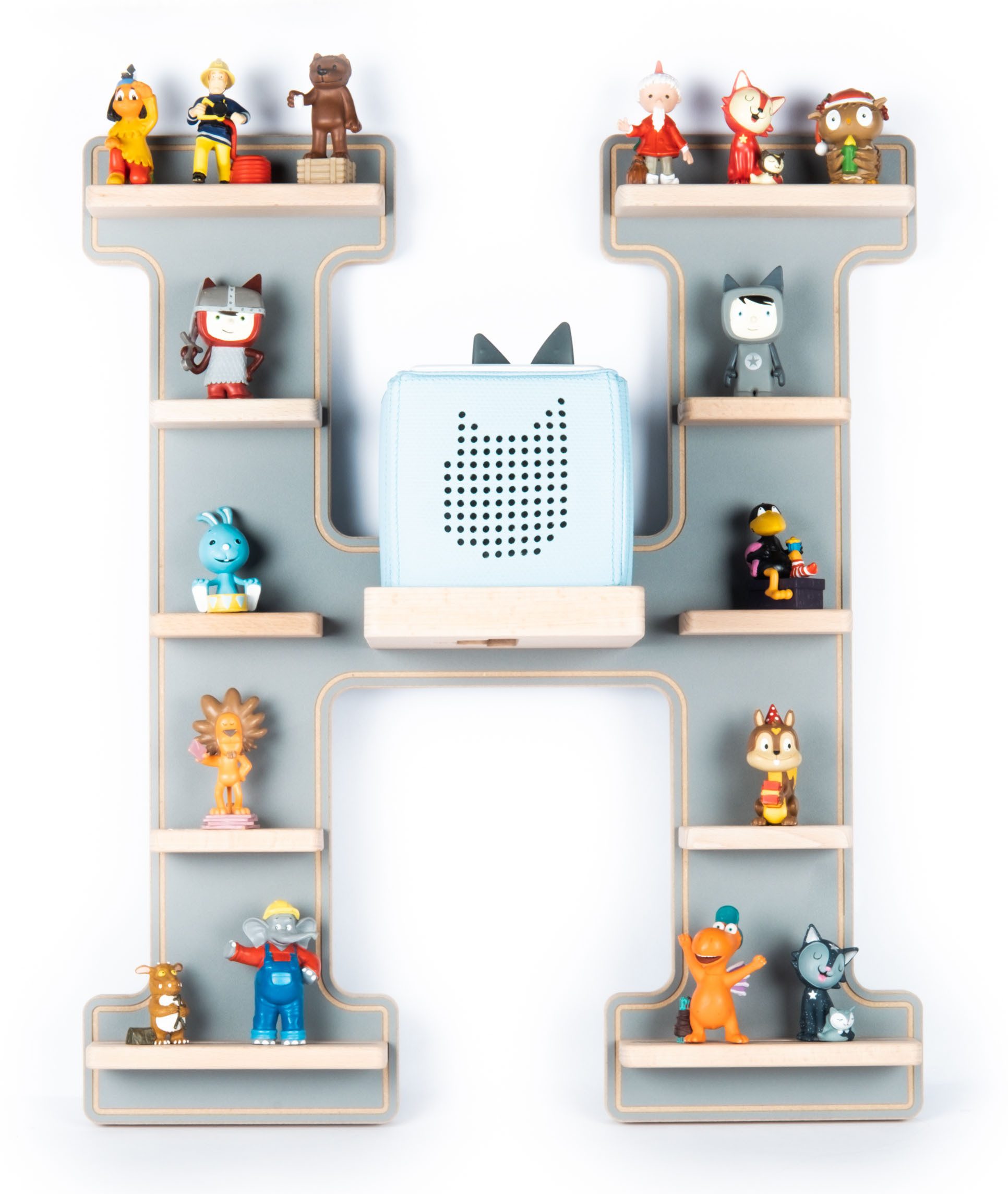 Boarti Wandregal Holz Regal Buchstabe H für Toniebox Tonies Figuren günstig online kaufen