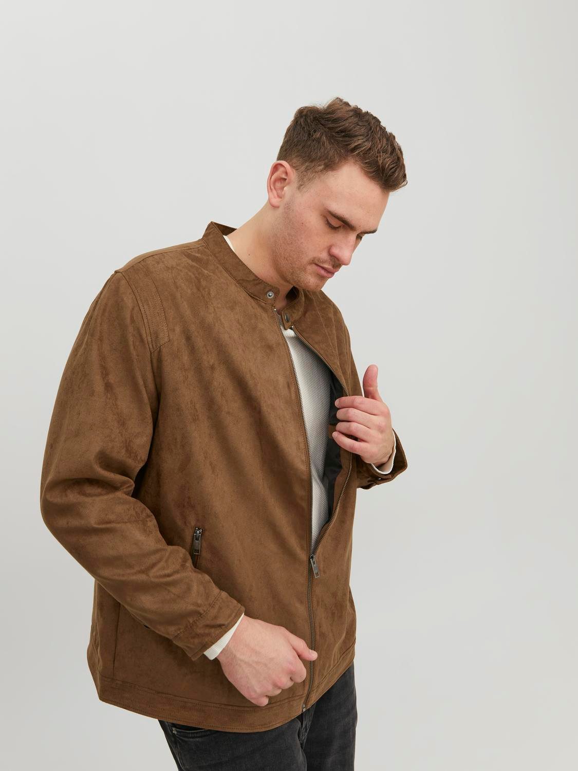 Jack & Jones PlusSize Bikerjacke JJEROCKY günstig online kaufen