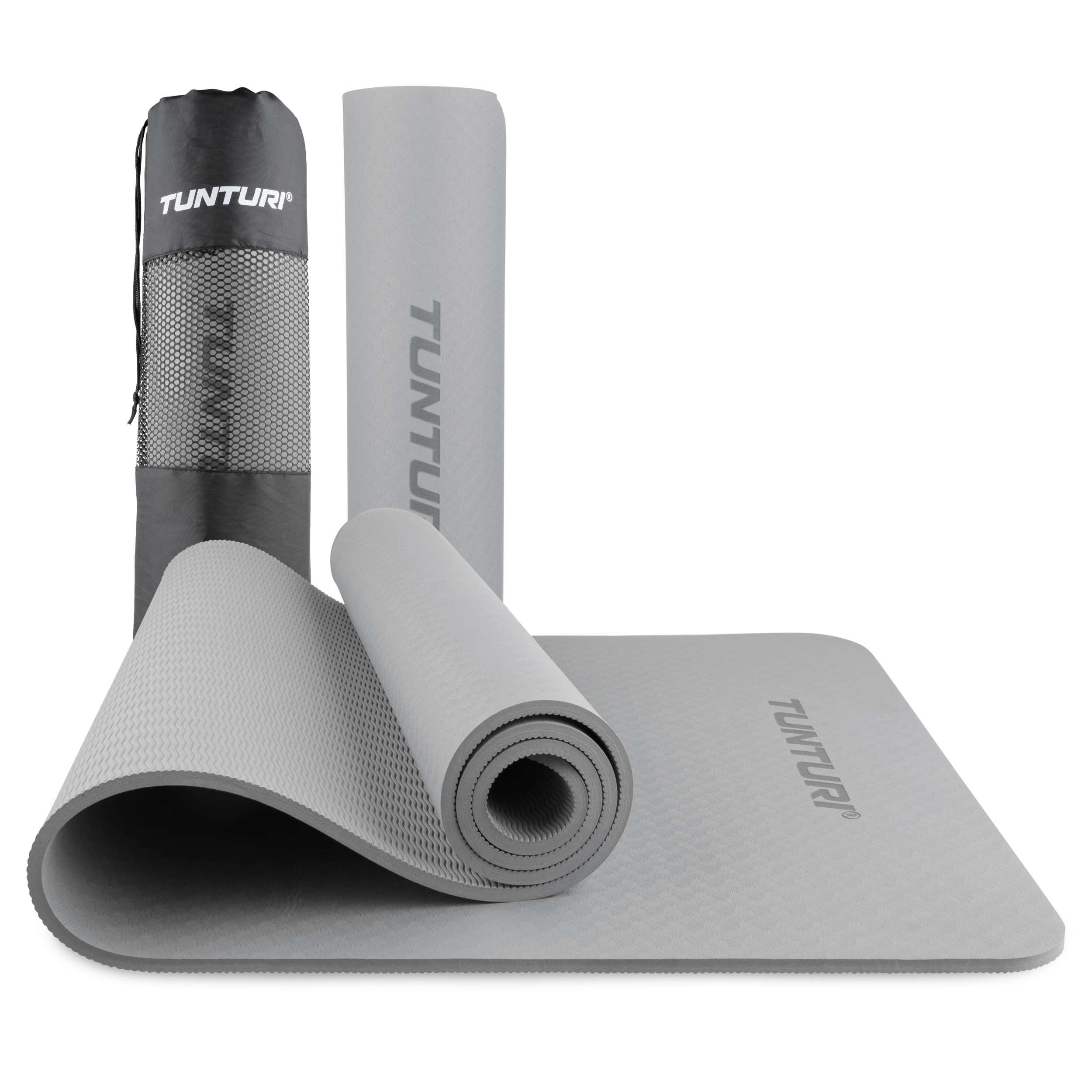 Tunturi Yogamatte Dicke Yogamatte 8mm - Rutschfest Gymnastikmatte - Yoga und Pilates -