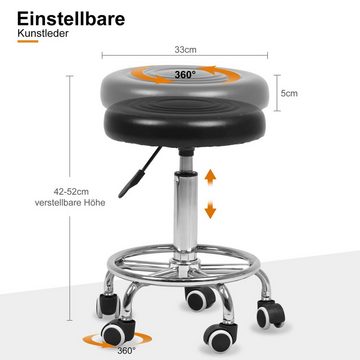 radelldar Massageliege Kosmetikliege mit hocker höhenverstellbar Kosmetikliege 3 Zone, 78cm Bereit Rückenlehne verstellbar belastbar bis 270kg