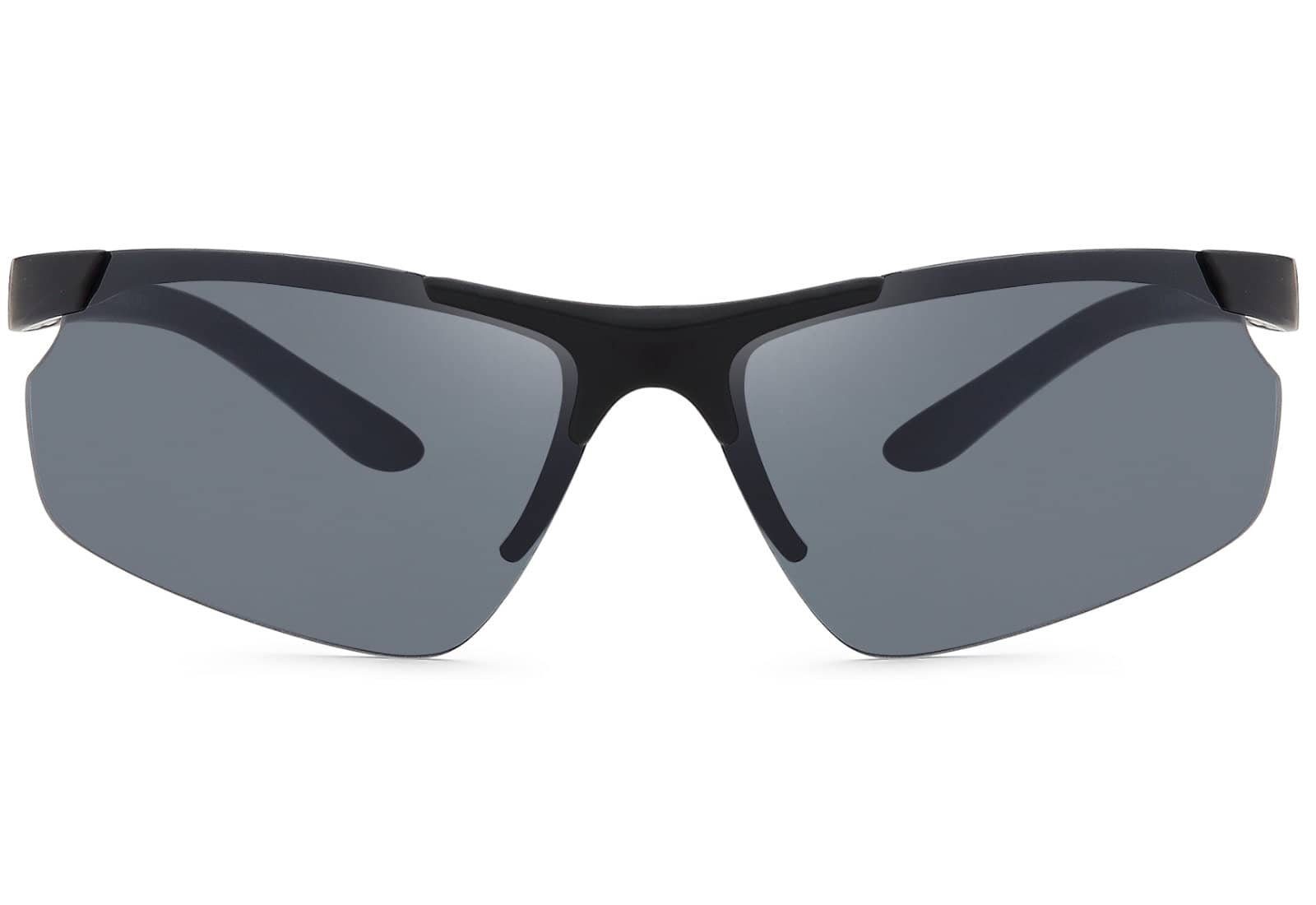 Sport BEZLIT Eyewear Schwarz 1-St), Fahrradbrille Polarisiert, Linsen polarisierten mit Sonnen Brille (Packung,