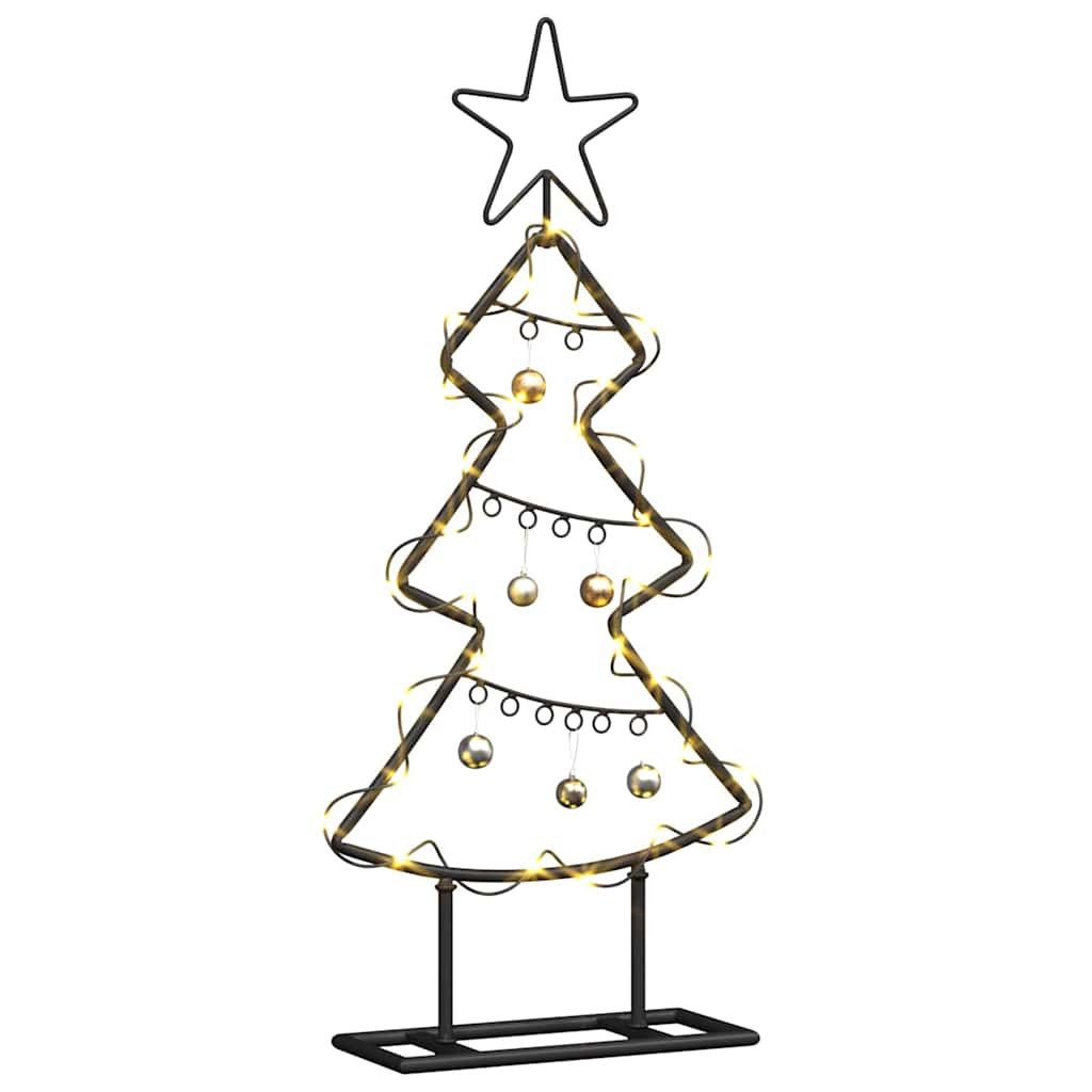 vidaXL Künstlicher Weihnachtsbaum Metall Weihnachtsbaum Schwarz 60 cm Stahl