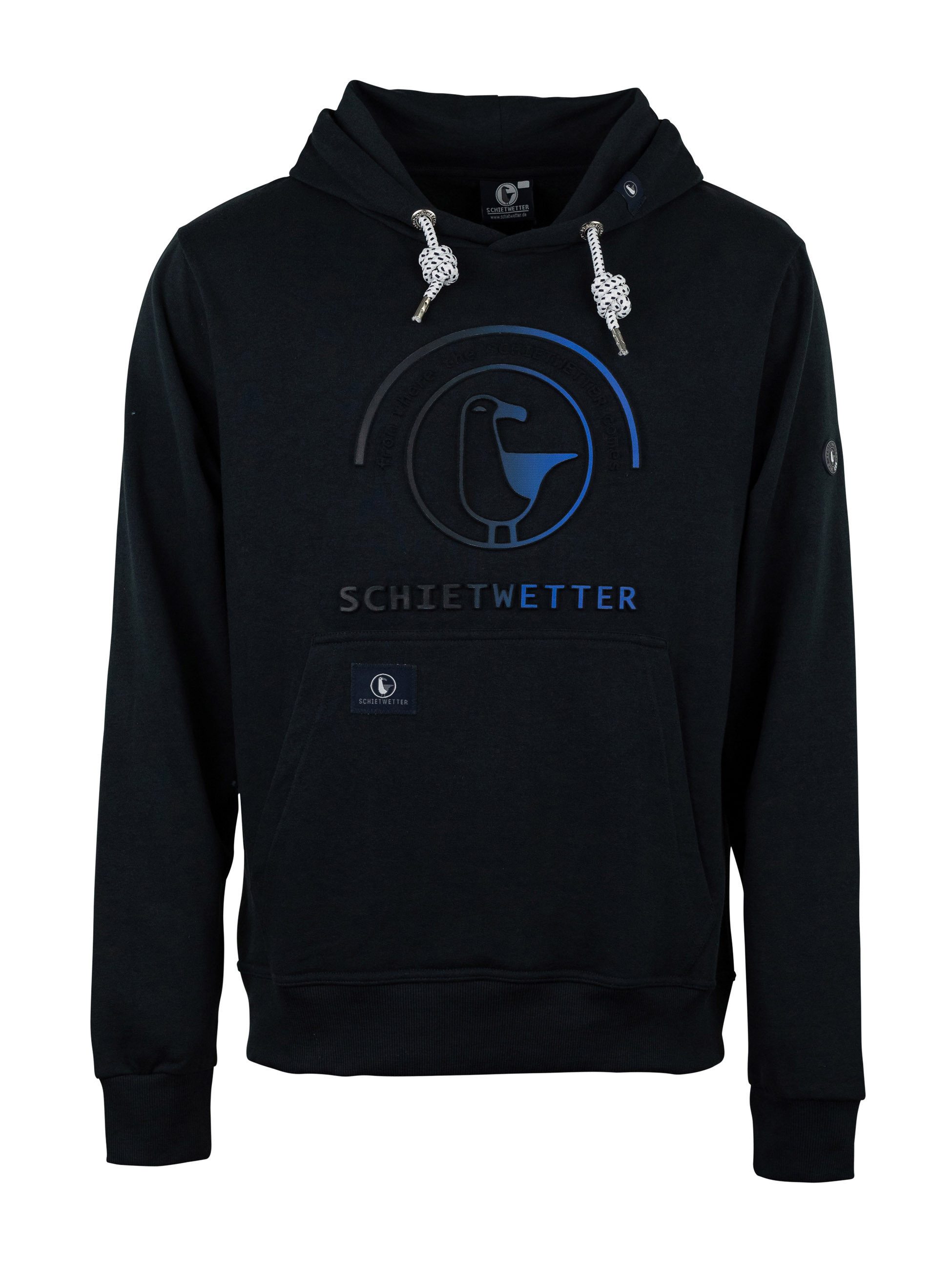 Schietwetter Kapuzenpullover Herren Hoodie Hansi 3D-Logo-Print, günstig online kaufen