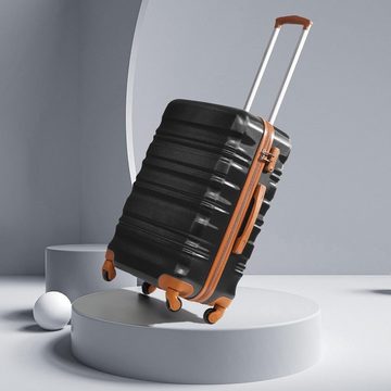 Coolife Kofferset TSA-Zahlenschloss und komfortables Interieur, 4 Rollen, Leicht,Robust und sicher für mühelose Mobilität und langlebiges Design