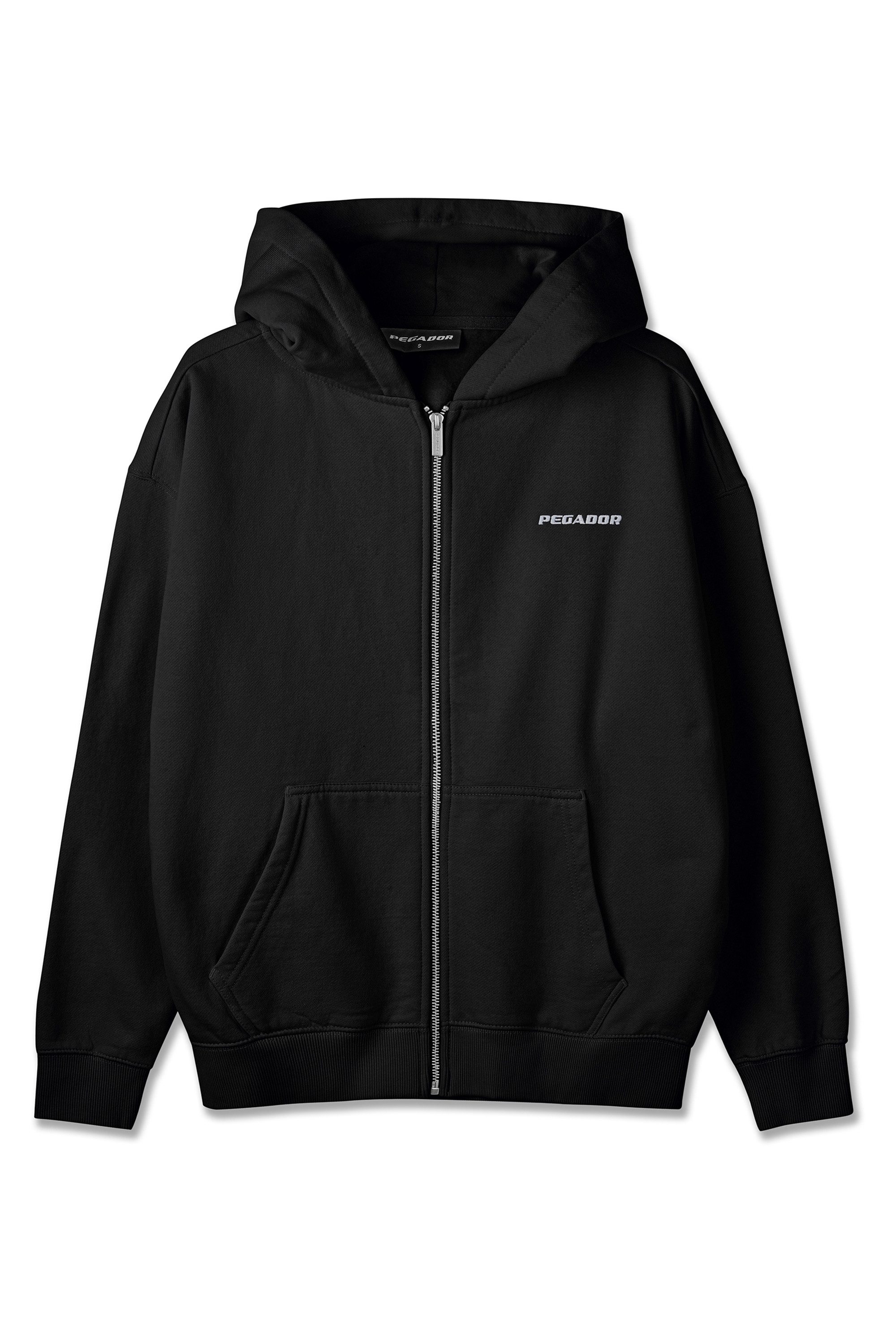 PEGADOR Kapuzensweatjacke Clarita Oversized Sweatjacket Baumwollmischung, oversize