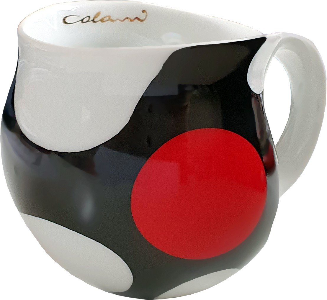 Colani Tasse Colani Becher inkl. Colani, Porzellan, Spot Geschenkkarton Rot im 260ml Kaffeetasse Schriftzug Tasse Geschenkkarton