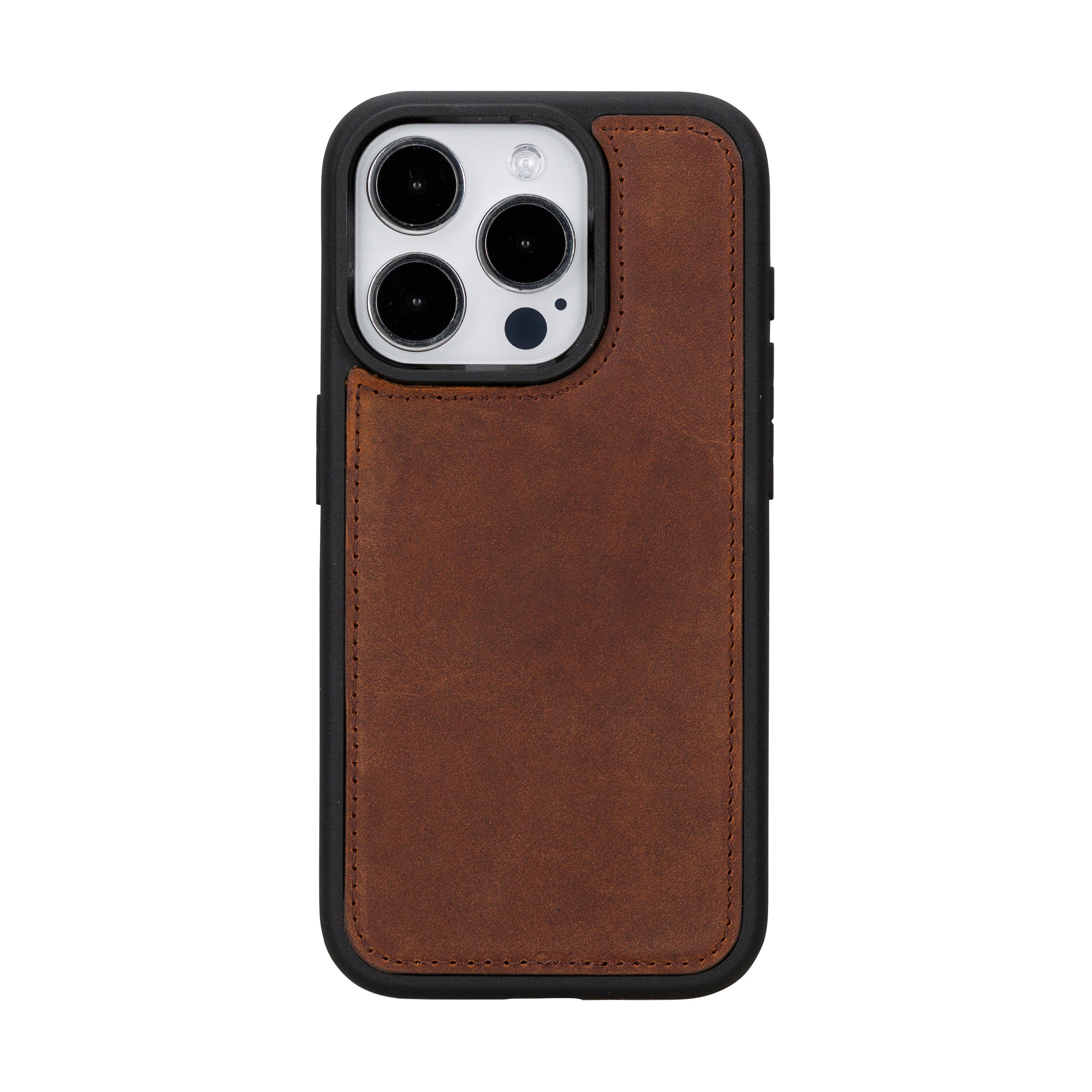 Renna Leather Handyhülle iPhone 15 Alle Modelle Echtes Leder abnehmbare Handyhülle – Bild 5 von 5