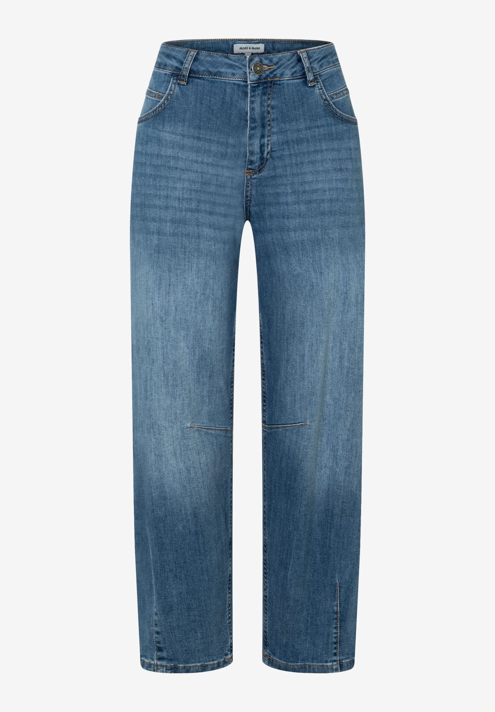 MORE&MORE 5-Pocket-Jeans Blue Denim Barrel Le günstig online kaufen