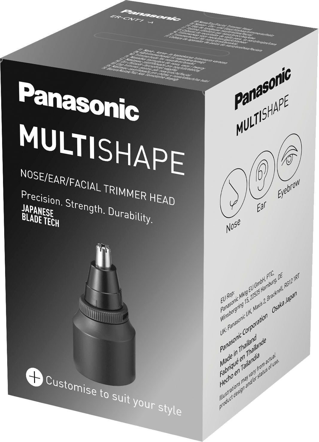 Nasen- Ohrhaartrimmeraufsatz Nasenhaarschneider und Panasonic Multishape Aufsatz