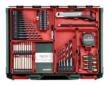 metabo Akku-Bohrschrauber BS 18 L Set, 18 V, Mobile Werkstatt 2 x 2 Ah Li-Ion im Kunststoffkoffer