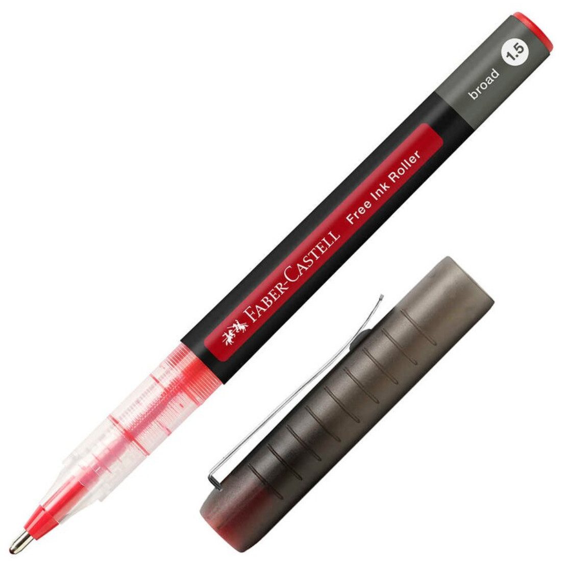 Faber-Castell Tintenroller Faber-Castell Free Ink Roller 1,5mm grau/rot