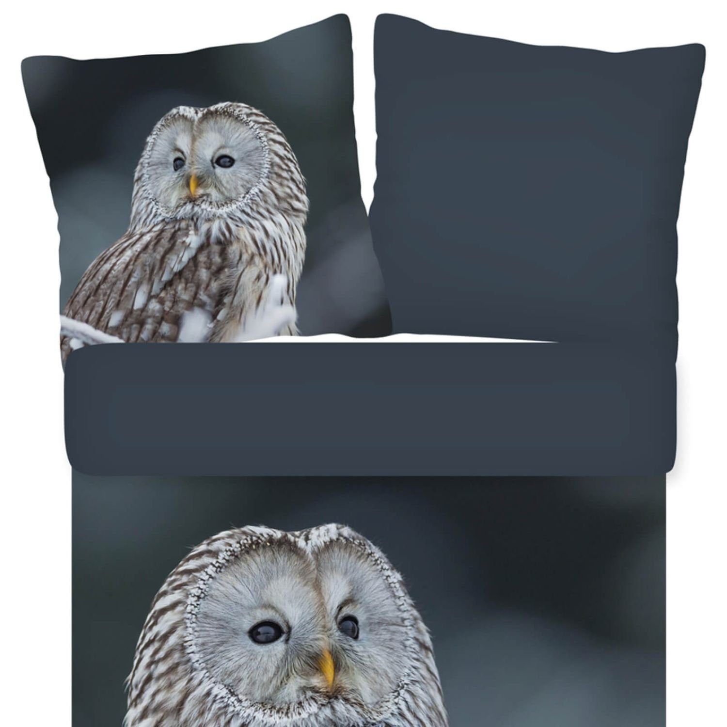 ESPiCO Kinderbettwäsche Bennie Eule Trendy Bedding, Renforcé, 2 teilig, Tie günstig online kaufen