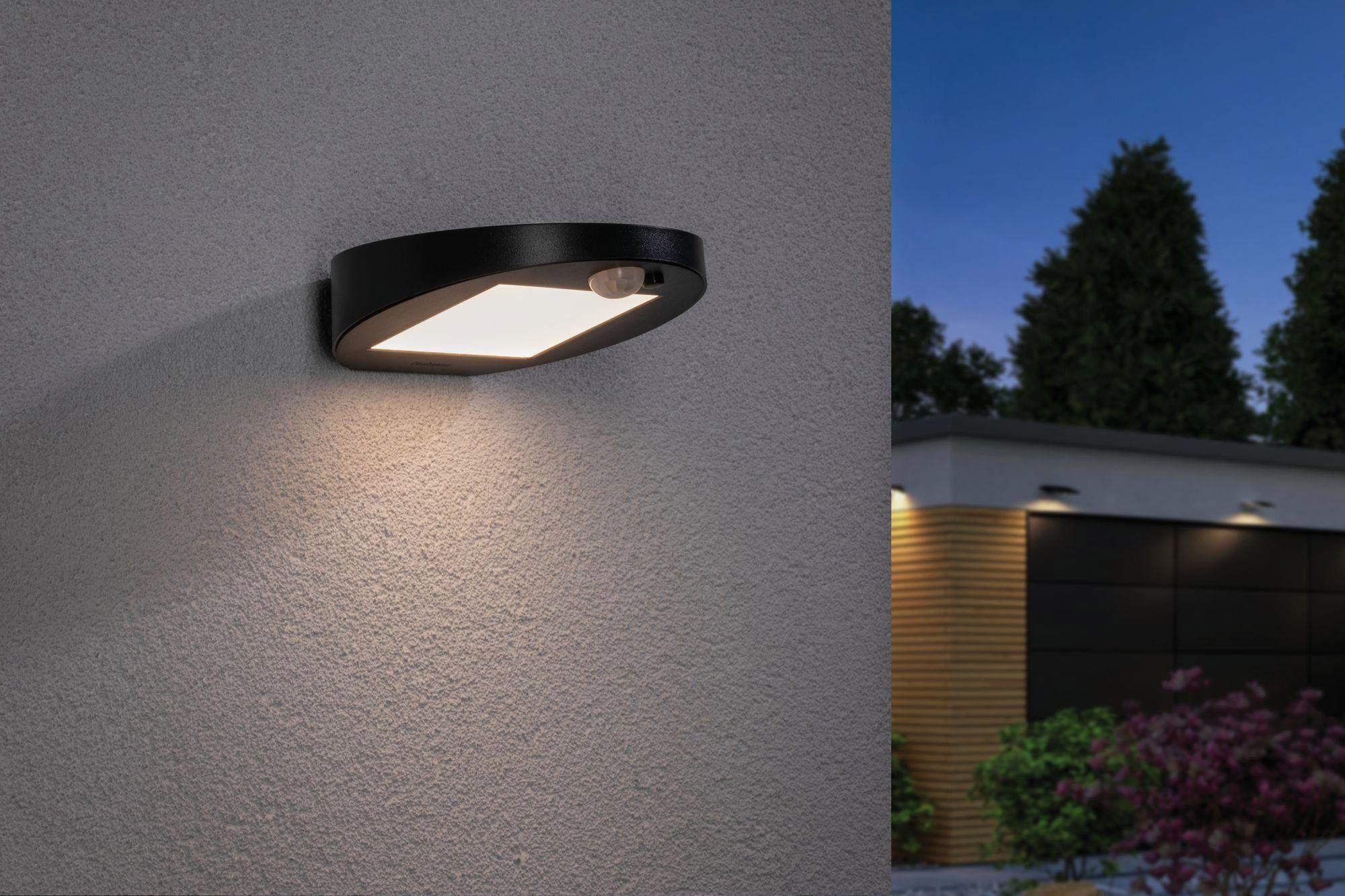Paulmann LED Außen-Wandleuchte Ryse, LED-Modul fest Warmweiß, LED integriert, Bewegungsmelder