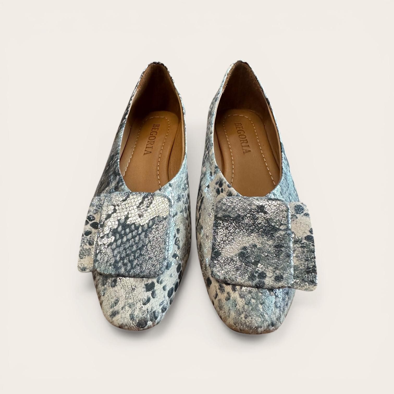 Begoria Begoria Snake - Exquisite Leder-Ballerinas mit Schlangenmuster Ballerina – Bild 3 von 4