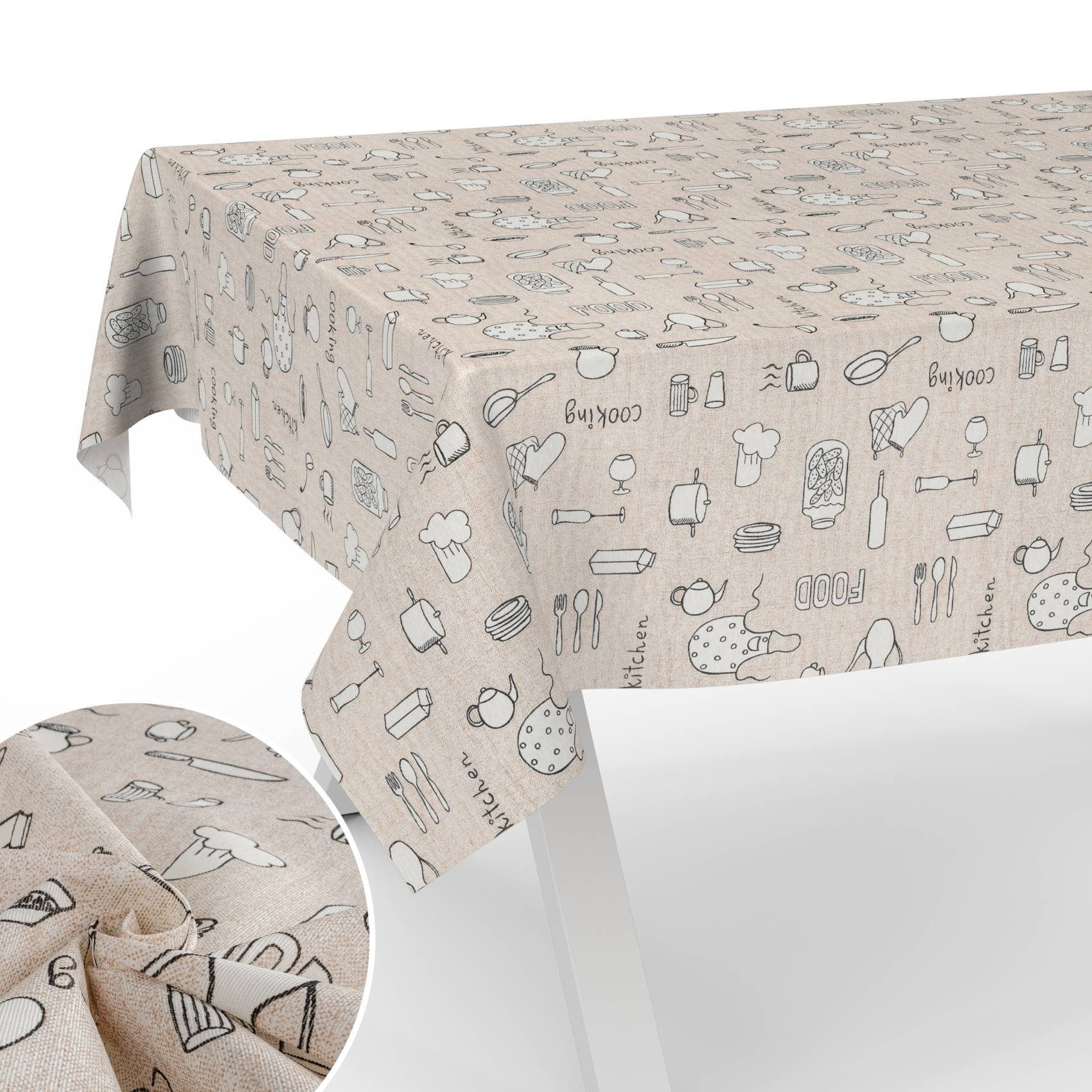 ANRO Tischdecke mit Tee und Kaffee günstig online kaufen