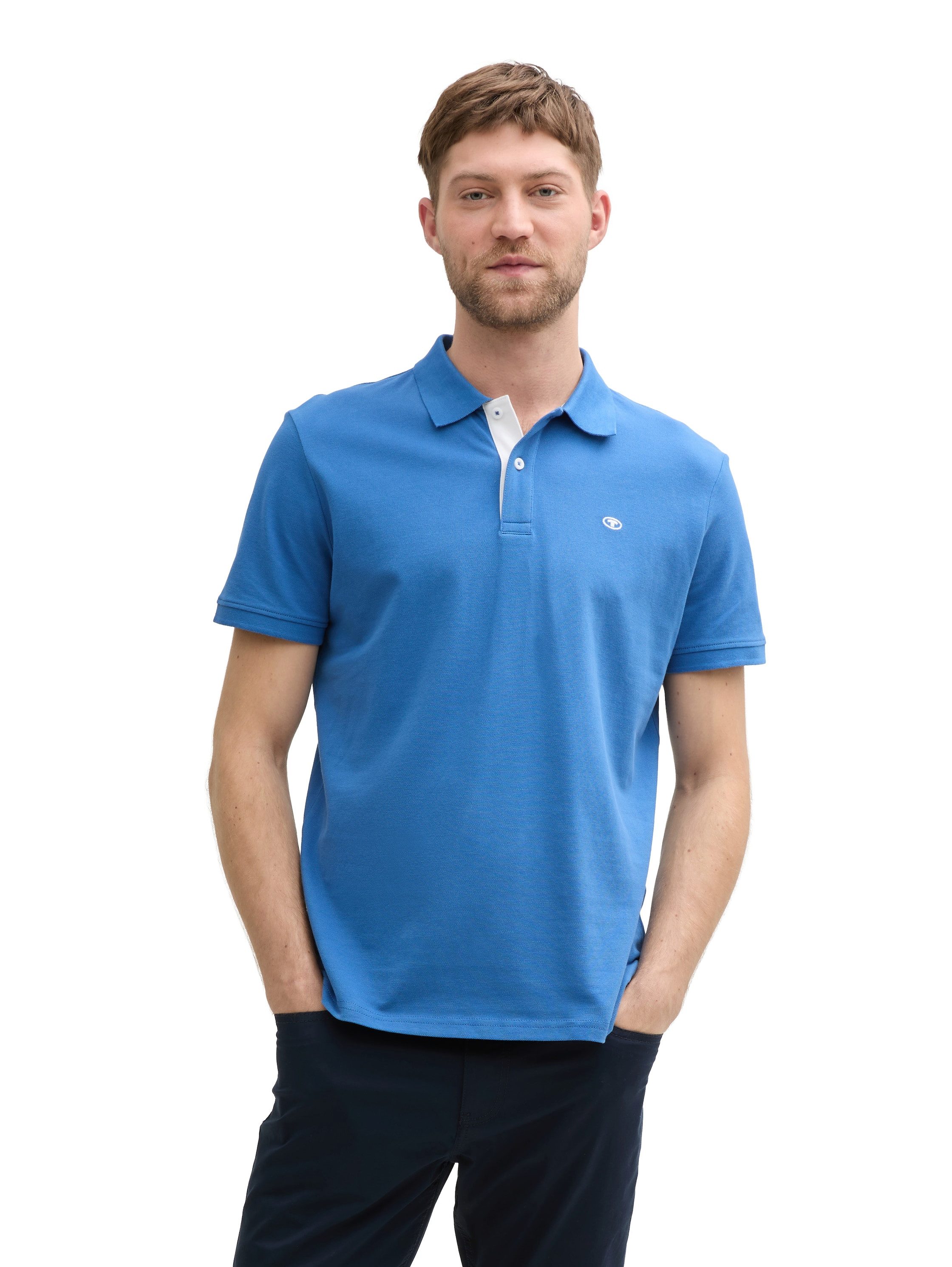 TOM TAILOR Poloshirt mit farblich hervorgehobener Knopfleiste günstig online kaufen