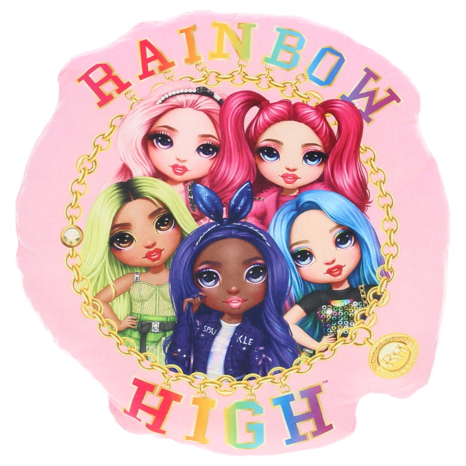 Rainbow High Dekokissen Kissen Velours Kissen Ideal als Dekokissen