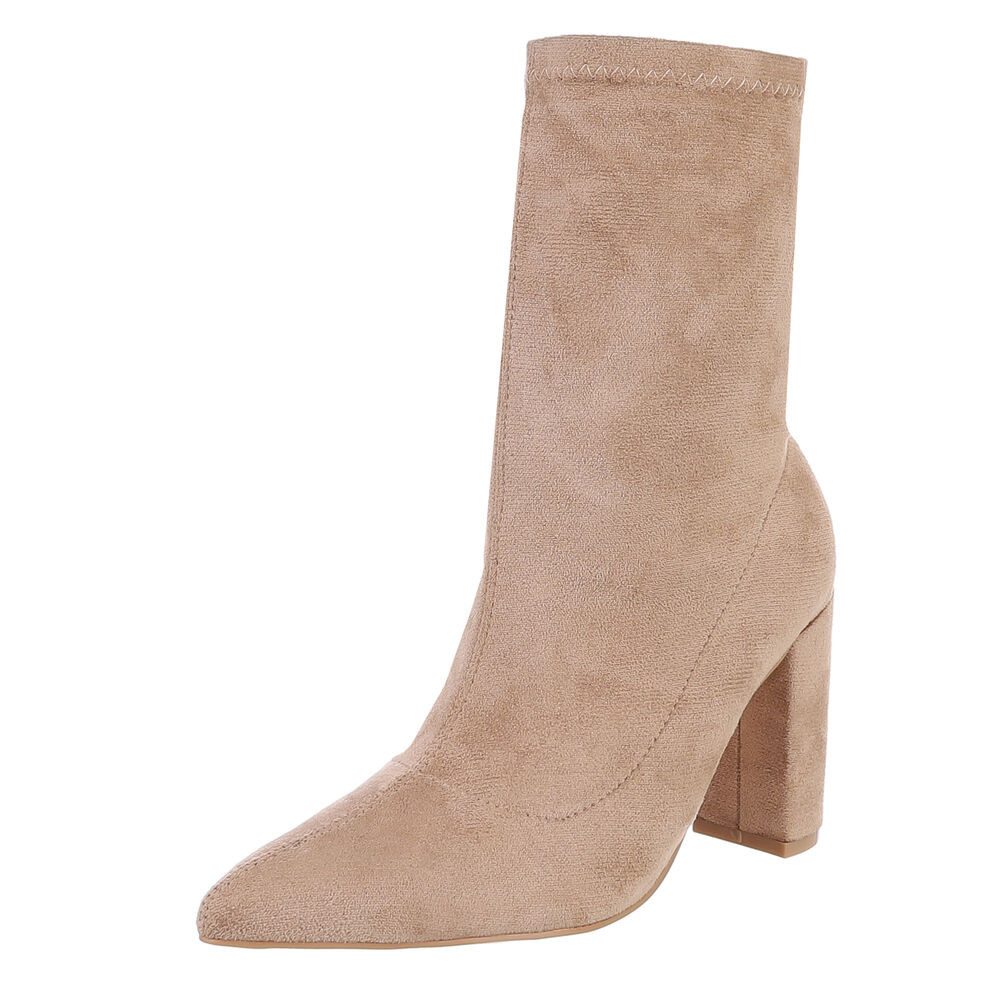 Ital-Design Damen Elegant High-Heel-Stiefelette (85255539) Blockabsatz High günstig online kaufen