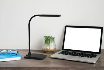 MAUL LED Schreibtischlampe LED-Tischleuchte MAULpearly colour vario, dimmbar, LED wechselbar, Dimmbar, Einstellbare Farbtemperatur