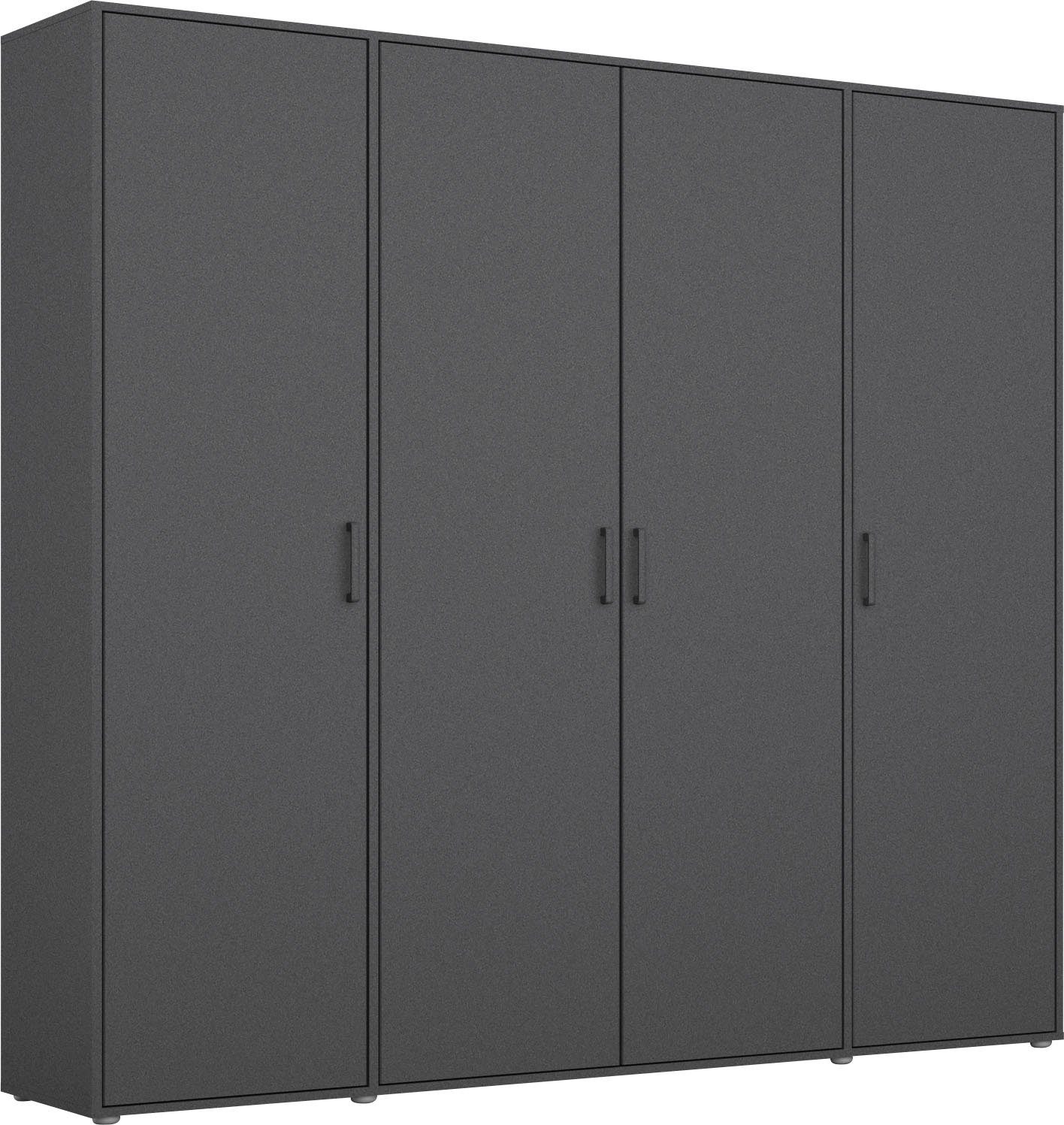 rauch Kleiderschrank VOYAGER Garderobe Wäscheschrank Schlafzimmer (in 3 verschiedenen Ausstattungen BASIC/CLASSIC/PREMIUM) mit 2 modernen Griffvarianten, viel Stauraum MADE IN GERMANY