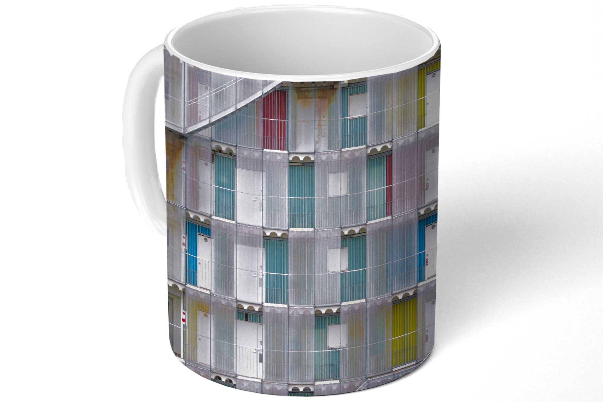 Architektur Teetasse, - Geschenk Kaffeetassen, - Treppe, Türen Wohnungen MuchoWow Teetasse, - Becher, Tasse Keramik,
