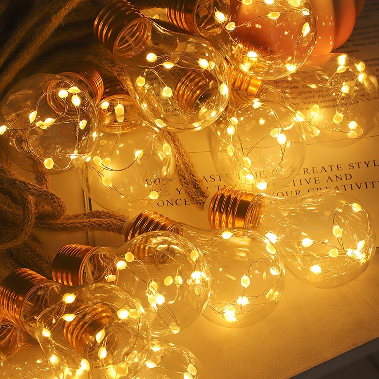 BlingBin LED-Lichterkette 8M Solar Lichterkette Aussen günstig online kaufen