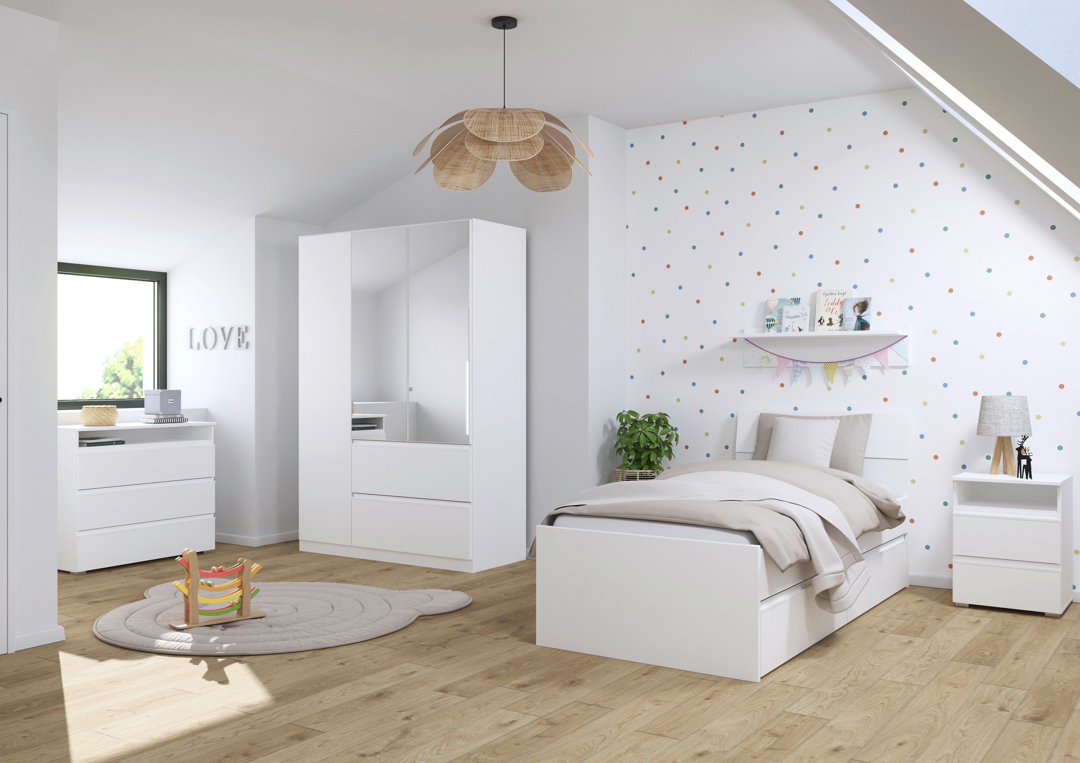 möbel-direkt.de Jugendzimmer-Set Joel, (Komplett Set, 5-tlg., günstig online kaufen