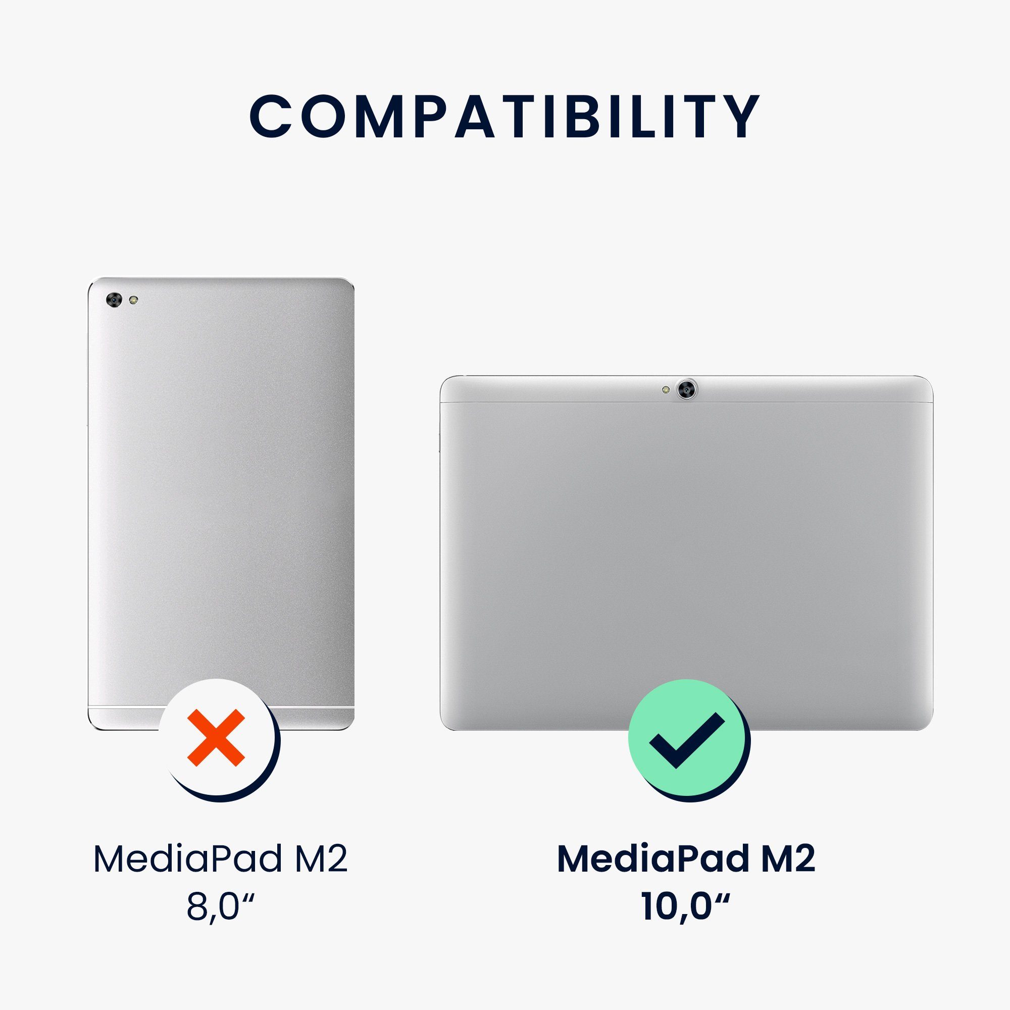 kwmobile Etui Hülle für Huawei MediaPad M2 10.0, 360° Tablet Schutzhülle Cover Case aus Kunstleder