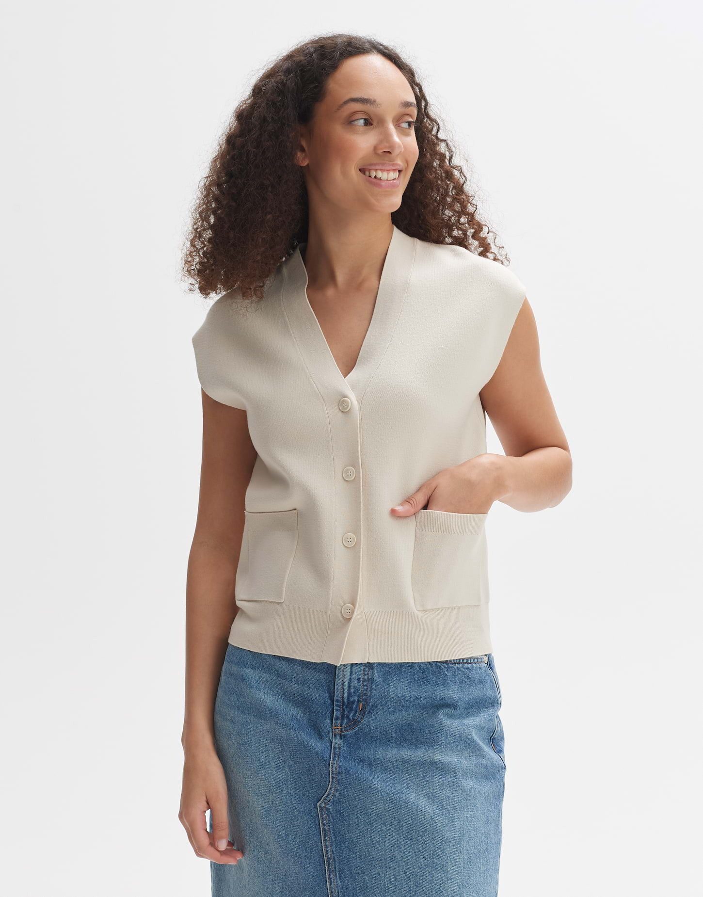 Strickweste Strickweste DASSIMA Regular aus Milano Strick
