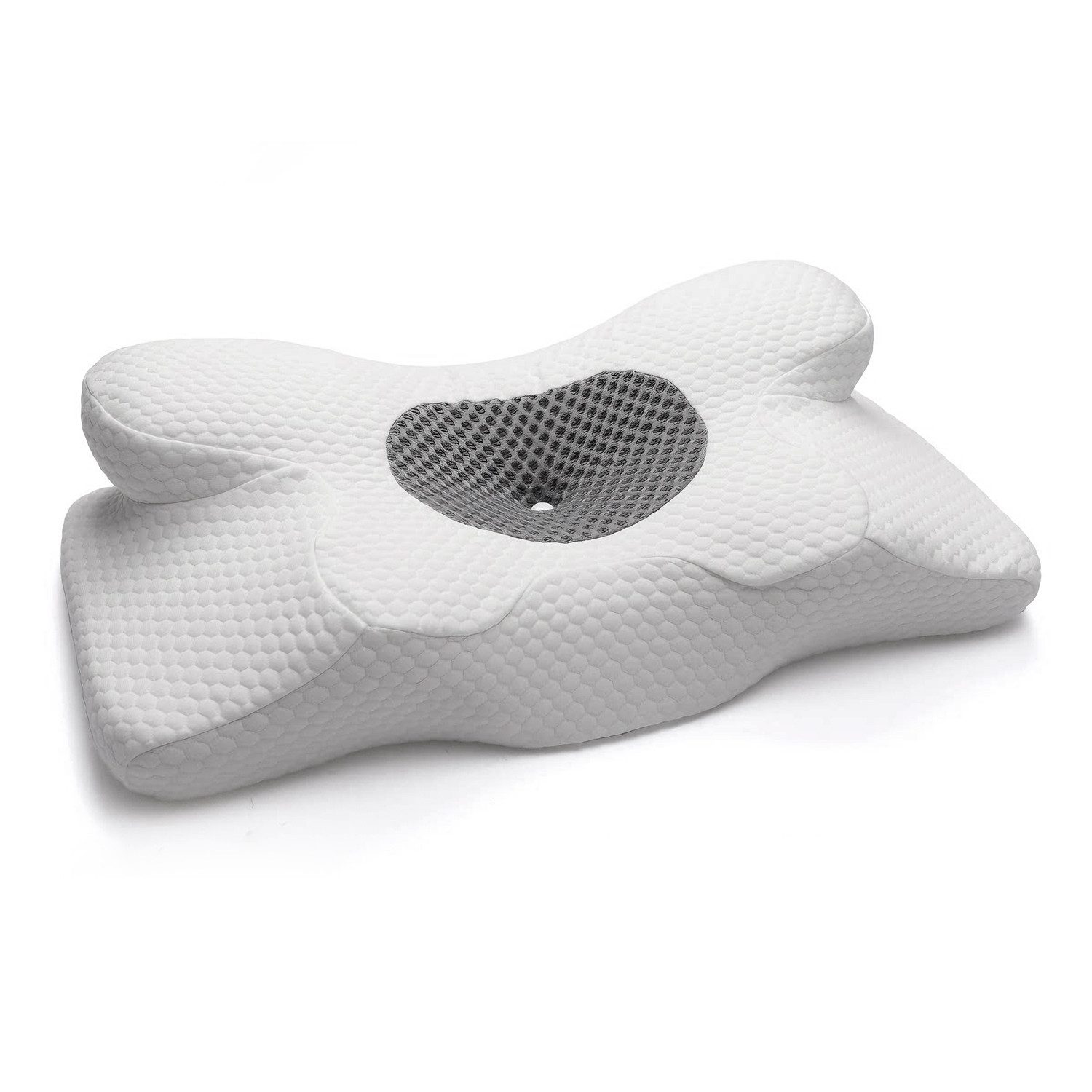 OSTWOLKE Nackenstützkissen Orthopädisches Memory Foam Kissen KopfKissen Seitenschläferkissen, Ergonomisches Schlafkissen für Seitenschläfer, Rücken- & Bauchschläfer