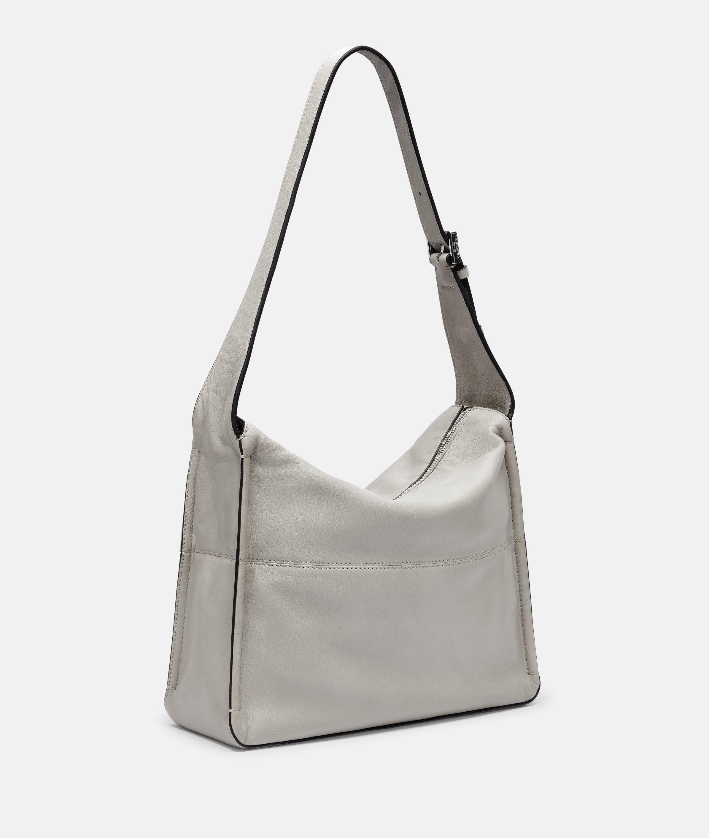 Liebeskind Berlin Schultertasche Sky Hobo M, Mittelgroße Hobo-Bag aus Schafsleder