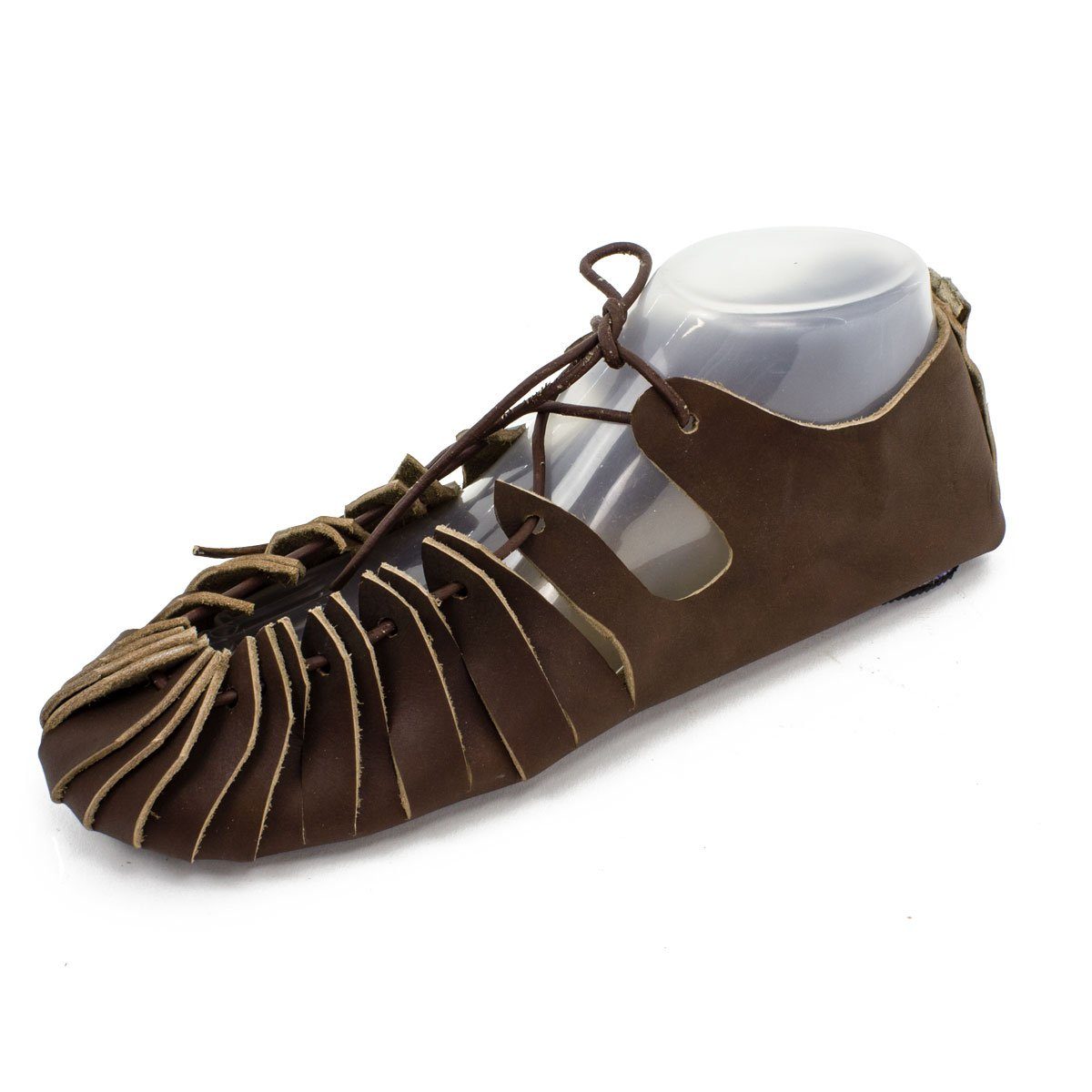 Ritter-Kostüm Germanische Schuhe oder Bundschuhe mit Gummisohle Frühmittelalter 36