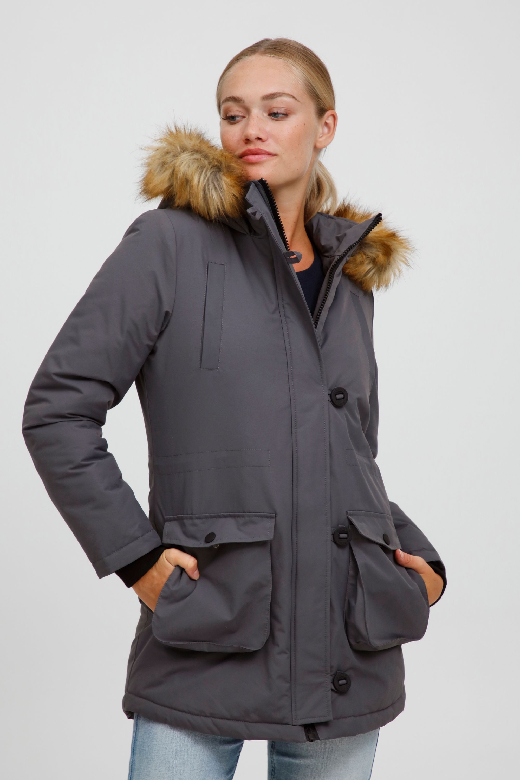 OXMO Wintermantel OXActa Wintermantel mit Kapuze günstig online kaufen