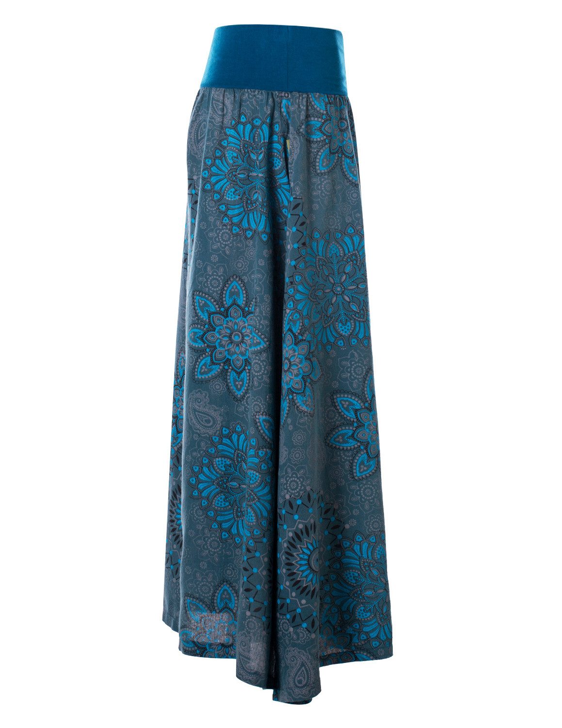 Vishes Maxirock Langer Damen Sommer-Rock Sommerröcke Bunt mit Mandalas bedruckt Retro, Festival, Boho Style